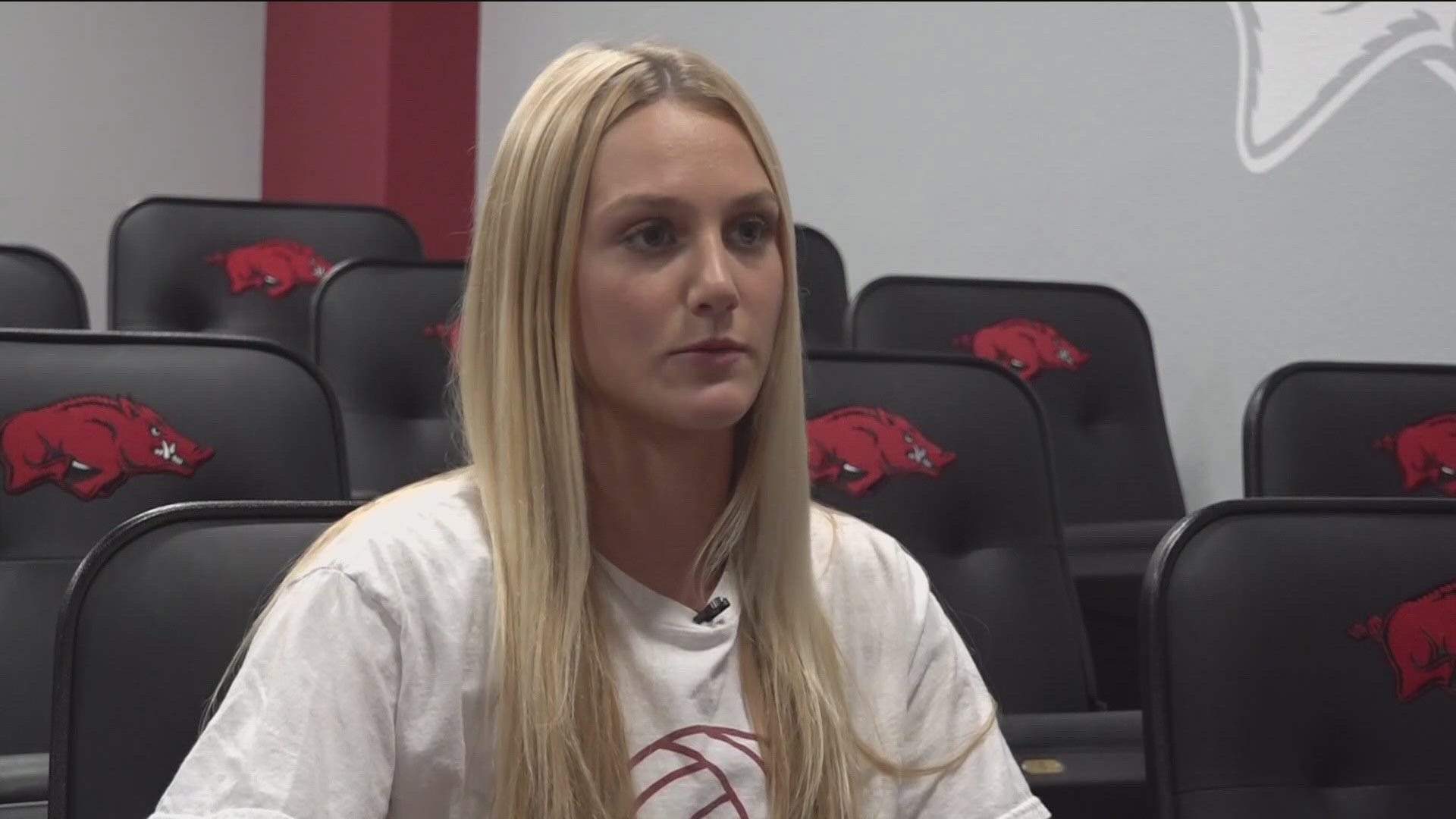 Hannah Hogue is looking to make the most out of her senior season with the Hogs