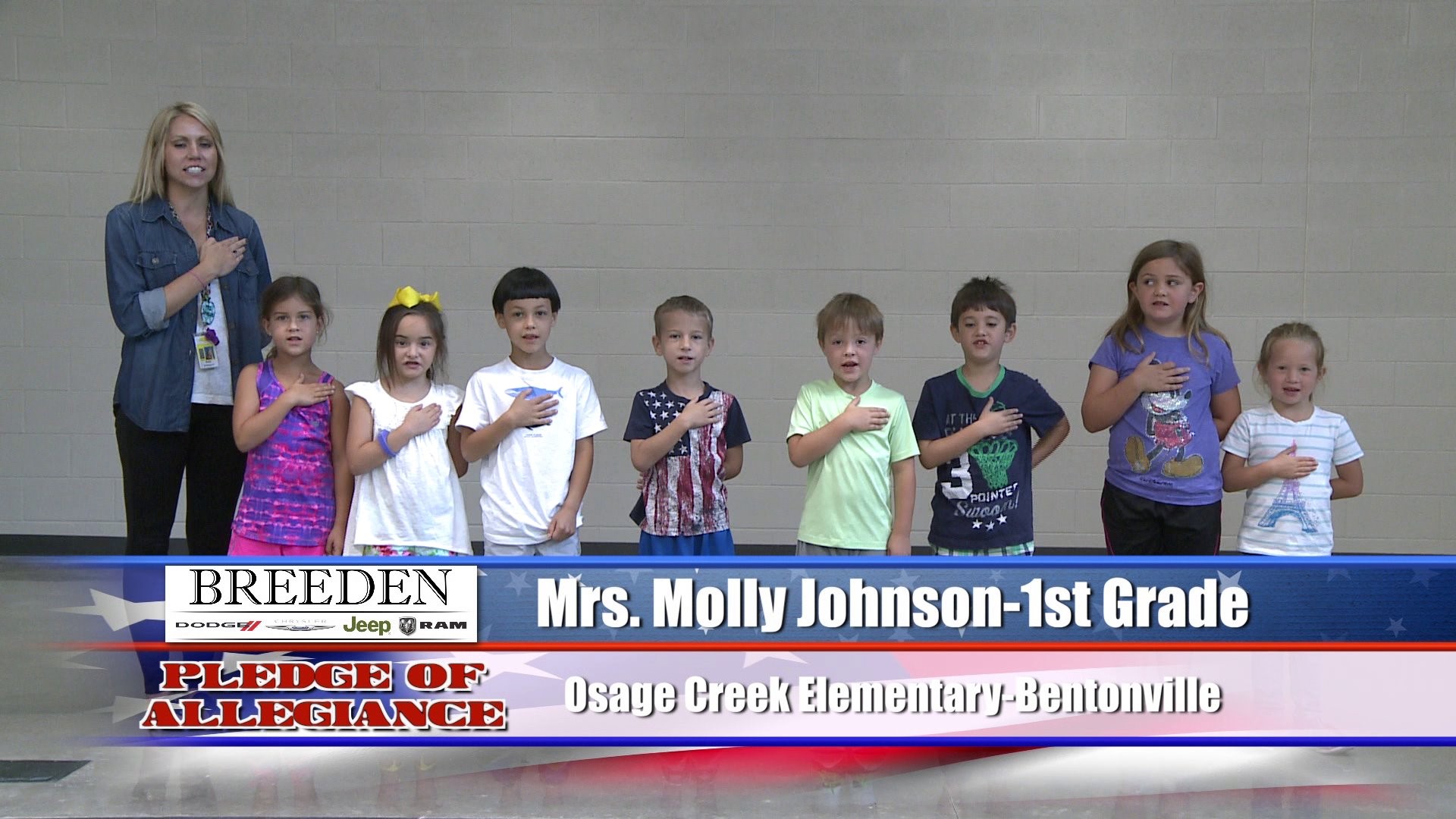 Mrs. Molly Johnson  1st Grade  Osage Creek Elementary  Bentonville