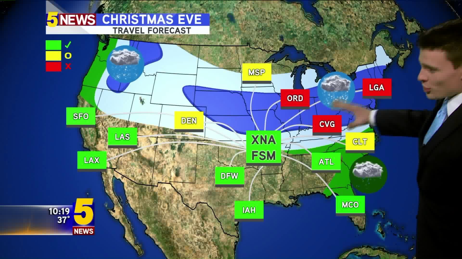 Christmas Eve Travel Forecast