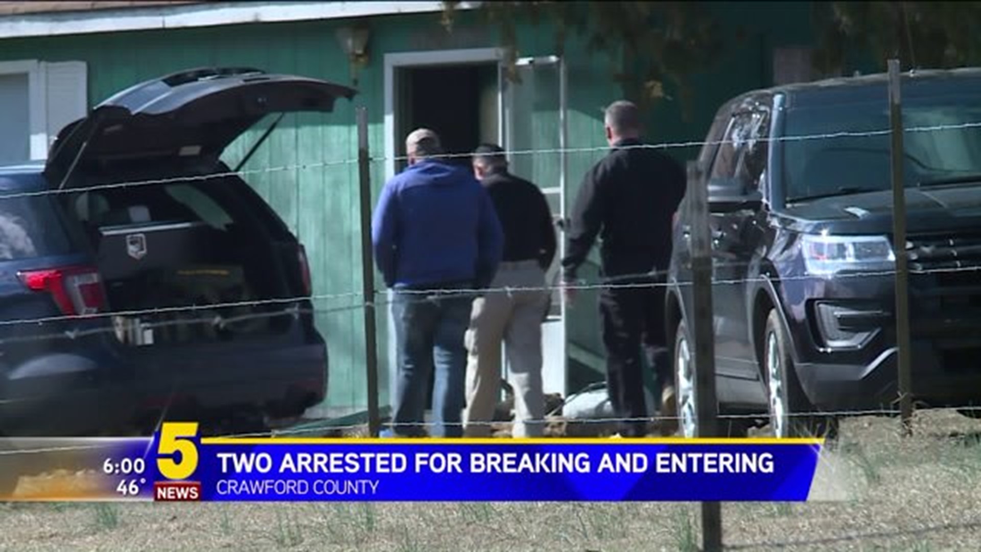 Two Arrested For Breaking And Entering