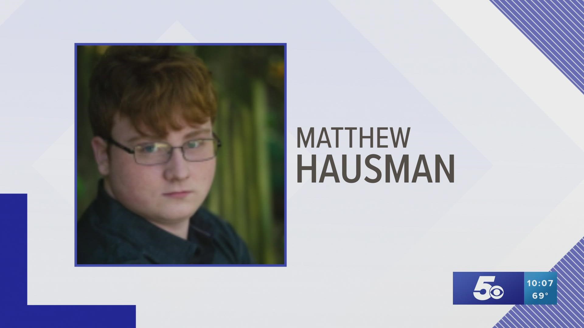 Arkansas State Police name Matthew Hausman, a senior at Berryville High School, as the victim of fatal a car crash that happened in Carroll County on Sunday, May 15.