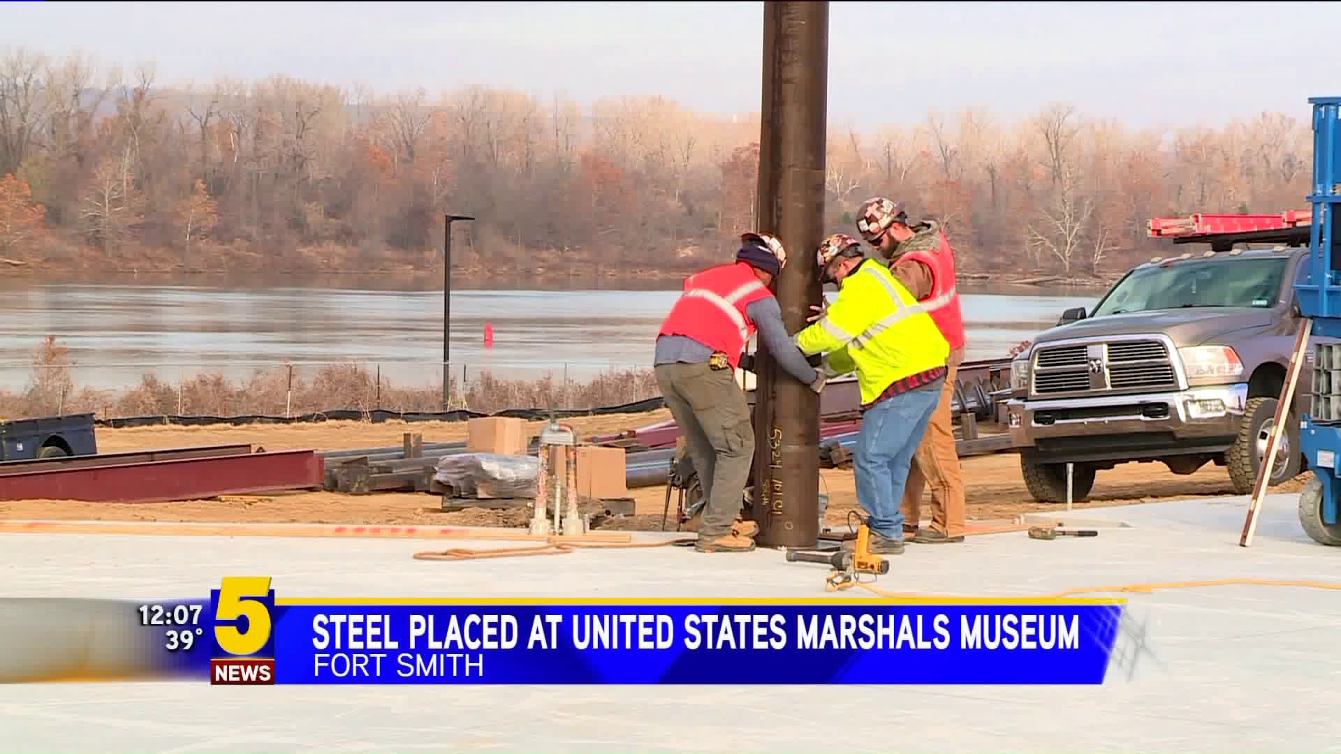Steel Placed at Marshals Museum