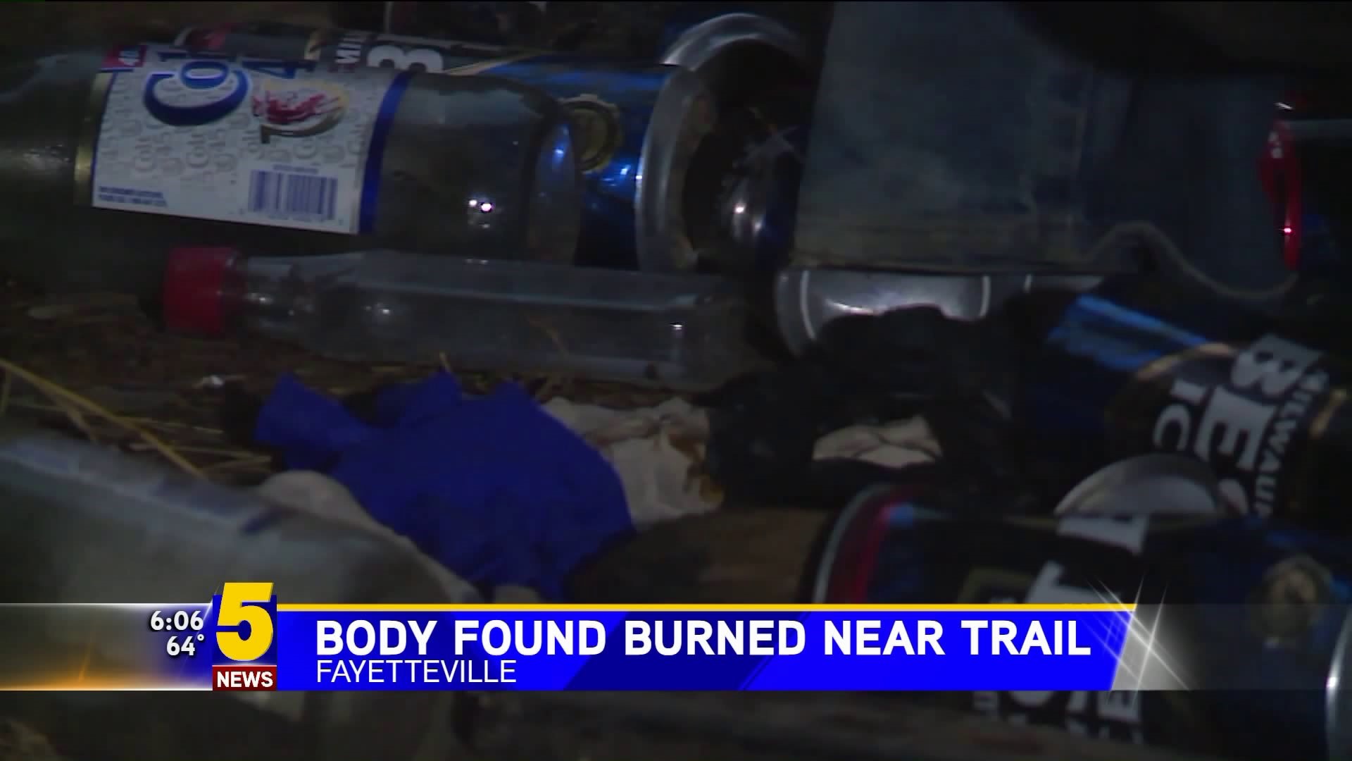 Body Found Burned Near Trail