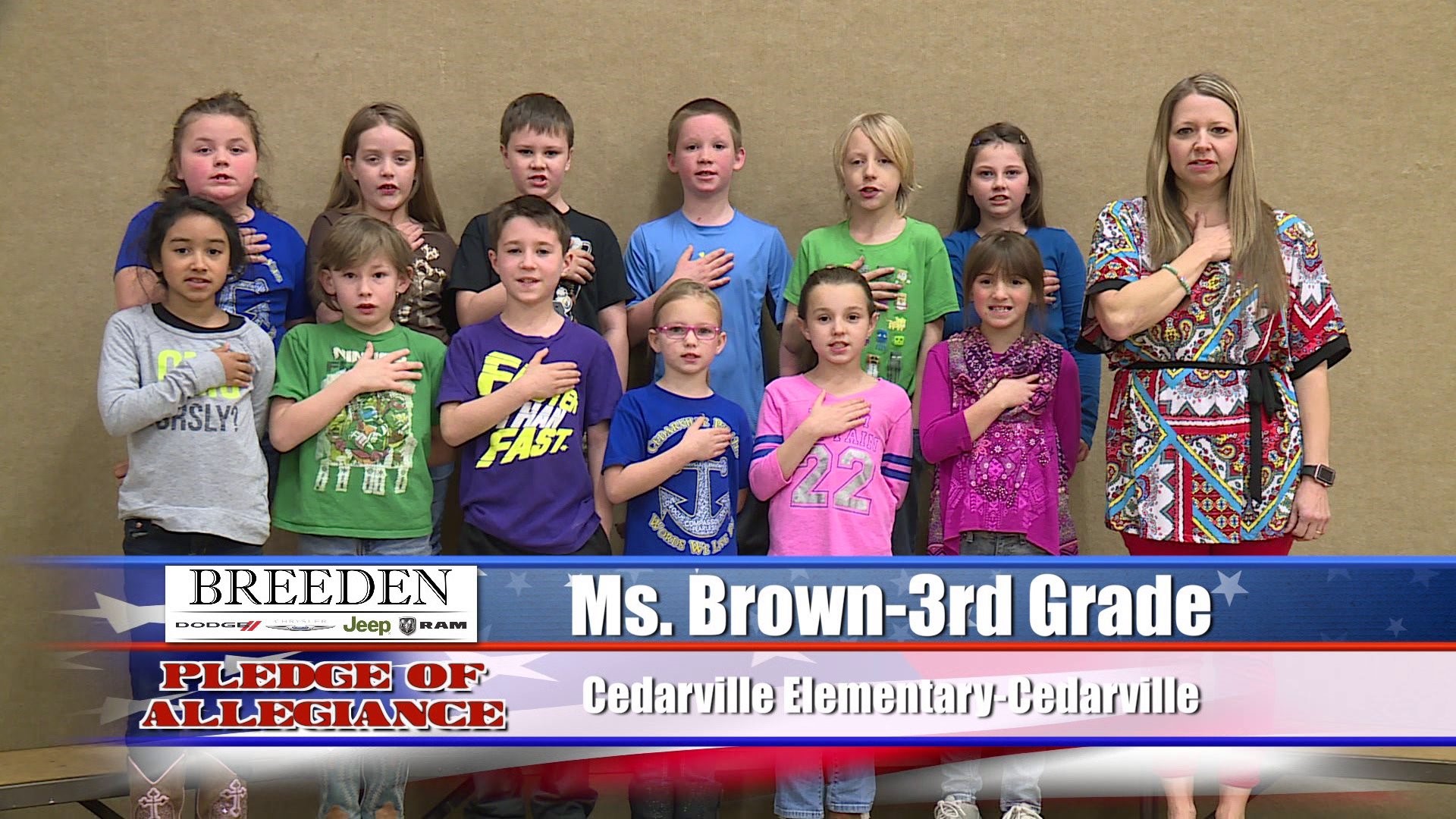 Ms. Brown  3rd Grade  Cedarville Elementary  Cedarville