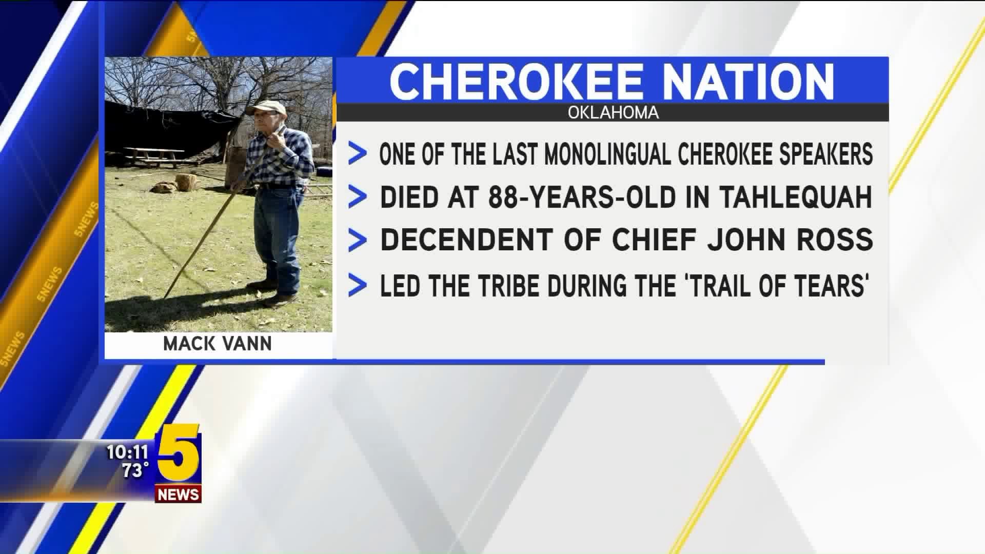 One of the Last Cherokee Speakers Passes Away