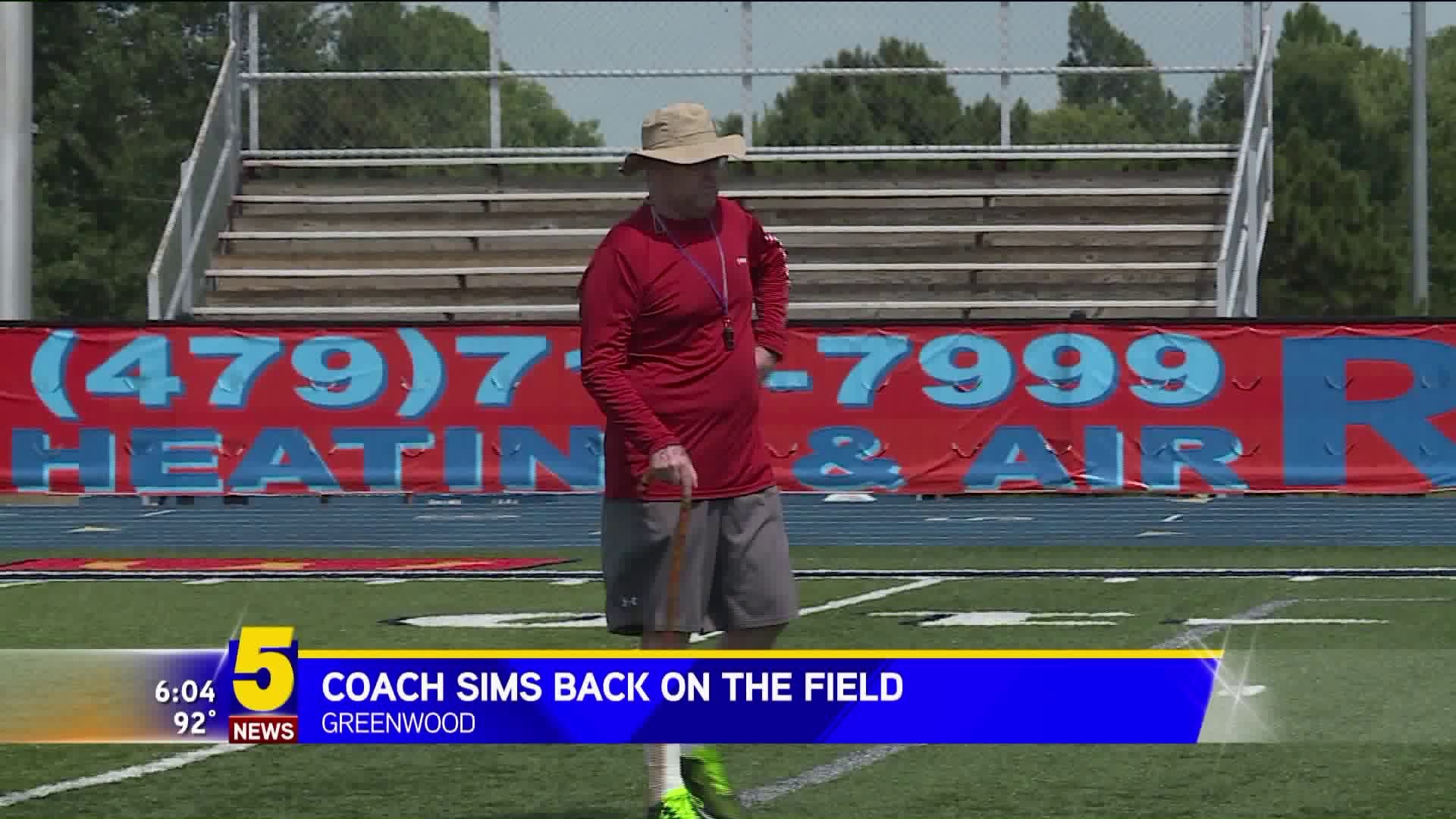 Coach Sims Back On The Field