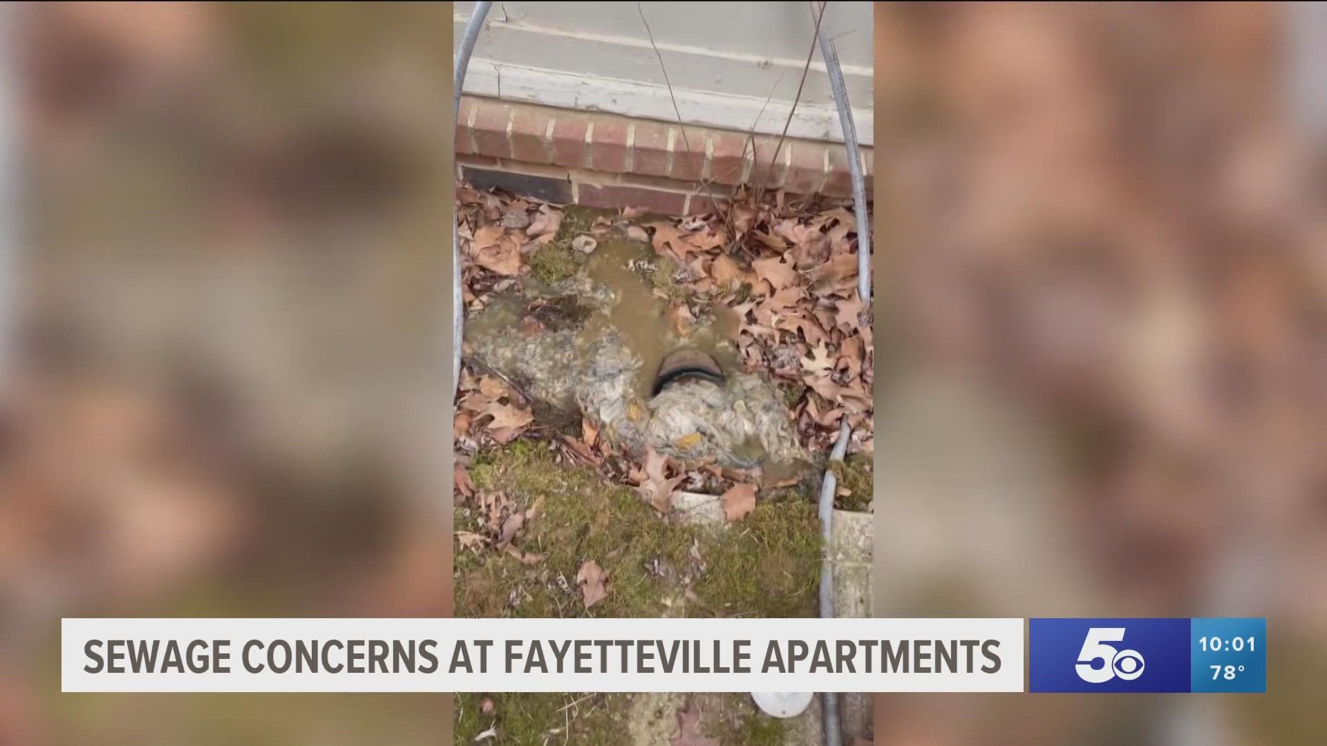 Residents of a Fayetteville apartment complex saying they have been dealing with sewage inside their apartments for years and can’t get a hold of management.