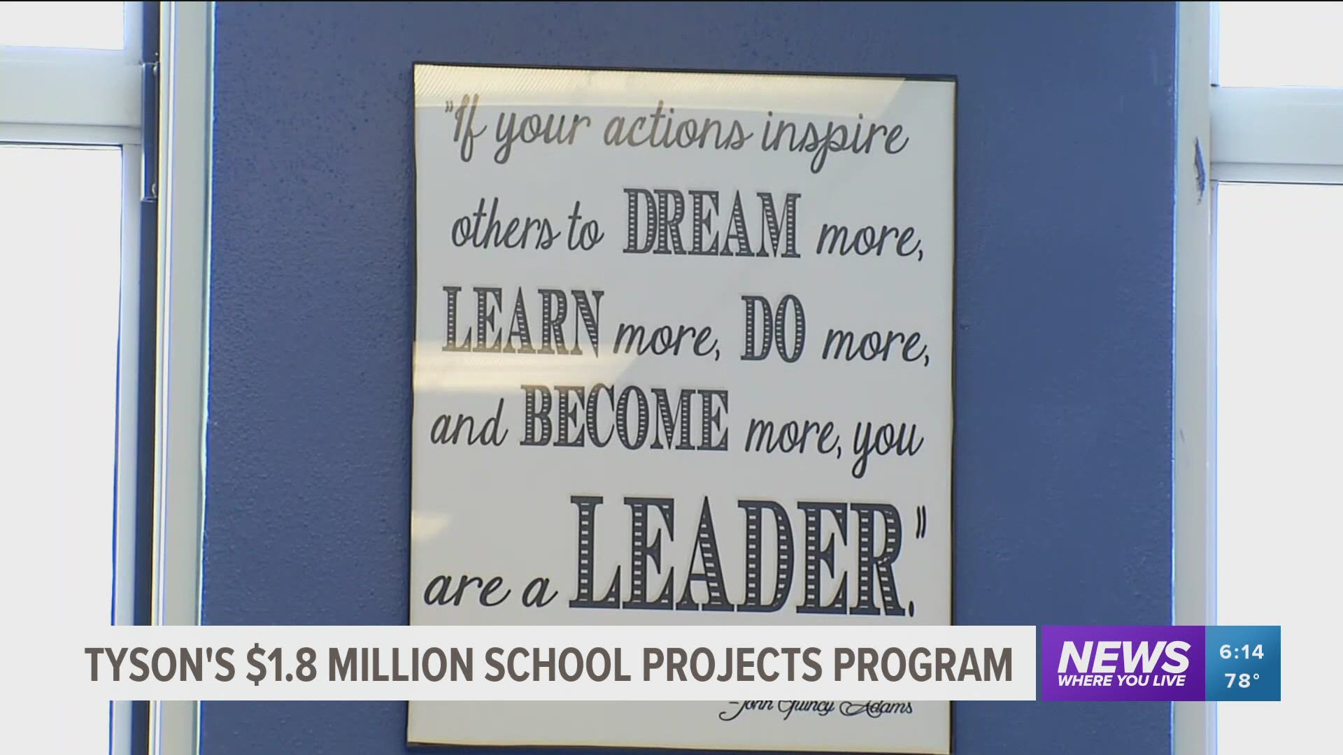 Tyson Foods $1.8 Million School Projects Program