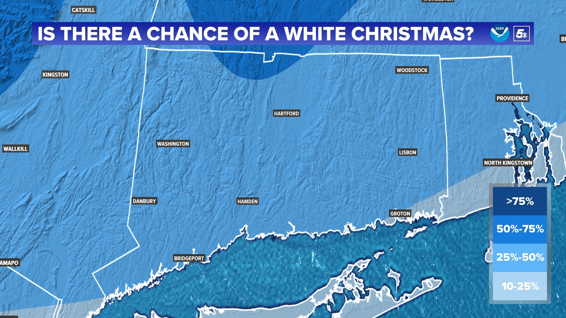What is your chance for a white Christmas?