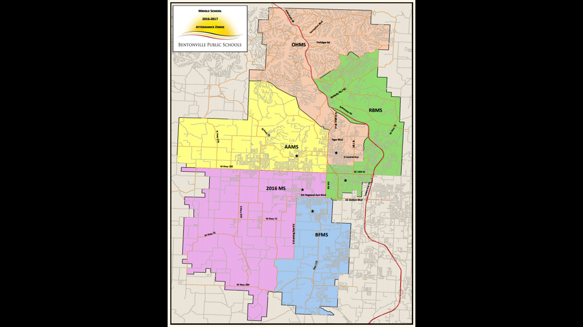 Bentonville School Board Approves New Zones For 20162017