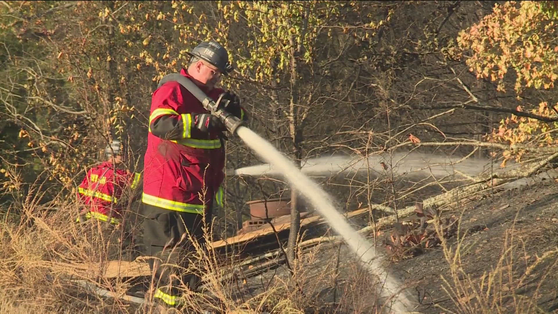 Sebastian County Emergency Management told 5NEWS multiple structures were in immediate danger and nearly 19 acres burned.