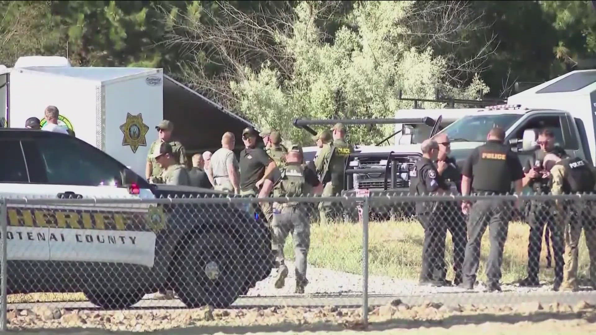 Authorities said the suspect was found dead in an apparent suicide.