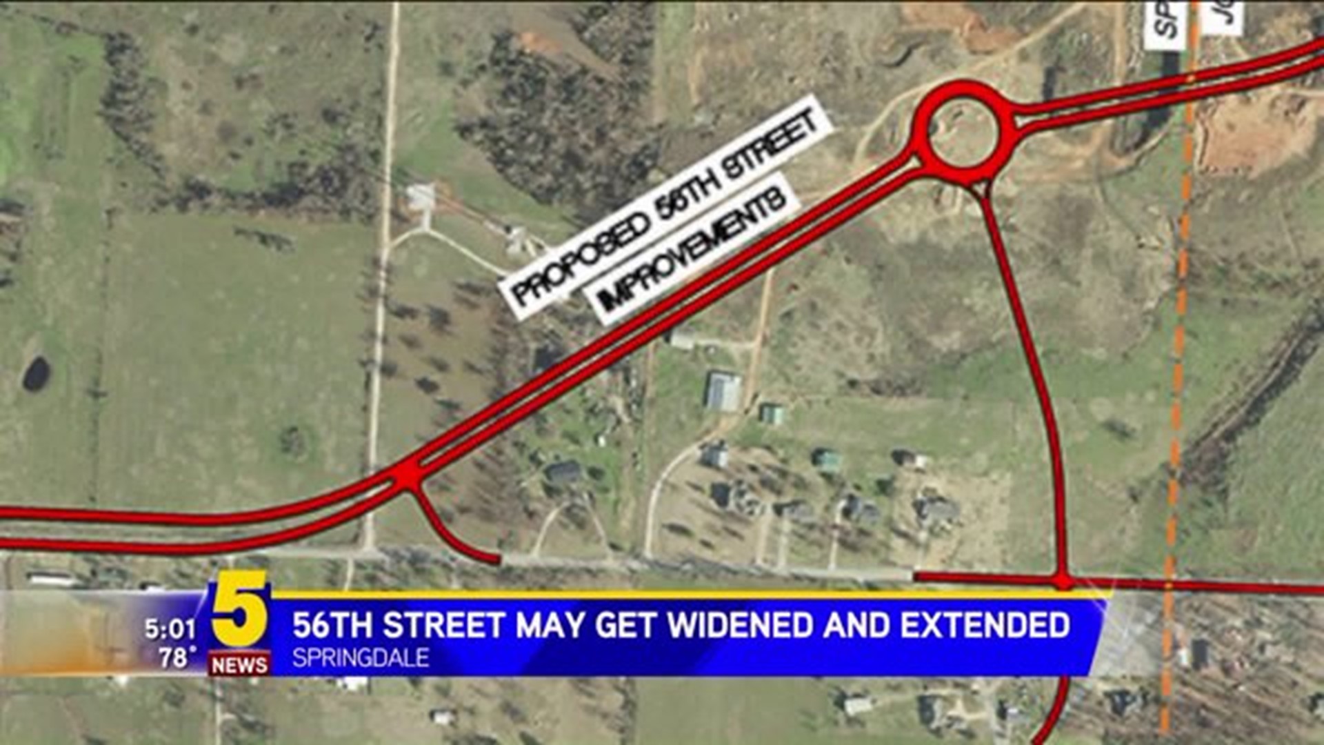 56TH STREET IN SPRINGDALE MAY GET WIDENED AND EXTENDED