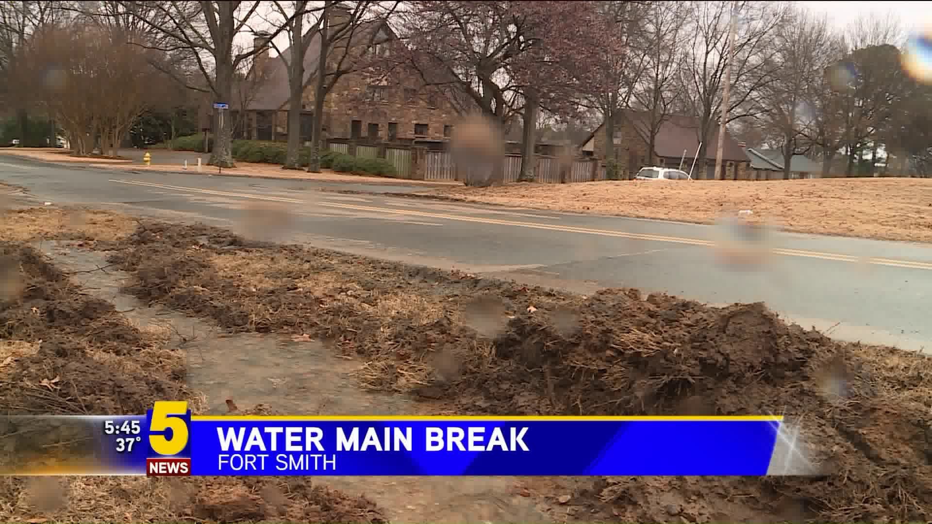 Water Main Break Fort Smith