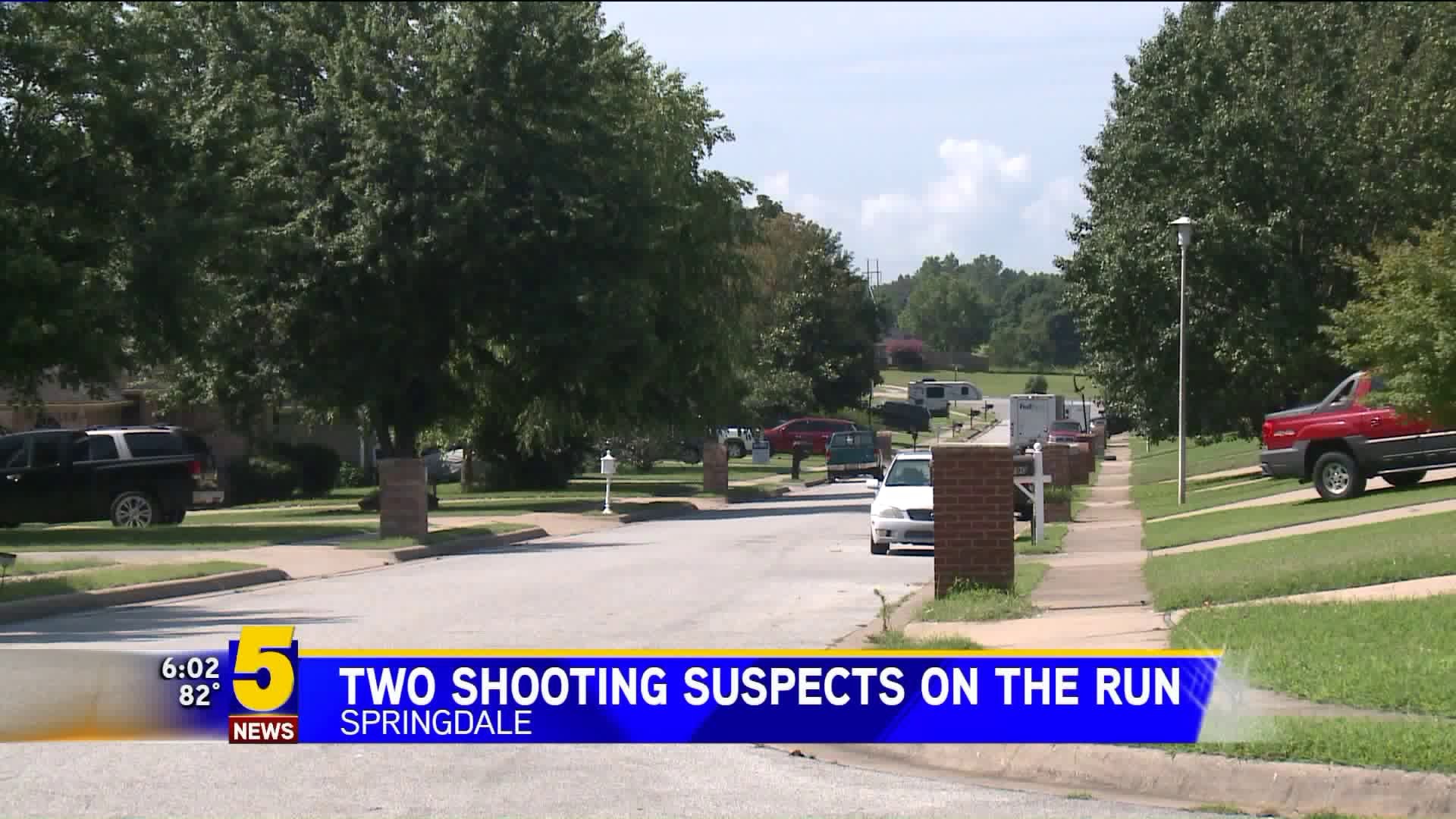 Two Shooting Suspects On The Run In Springdale