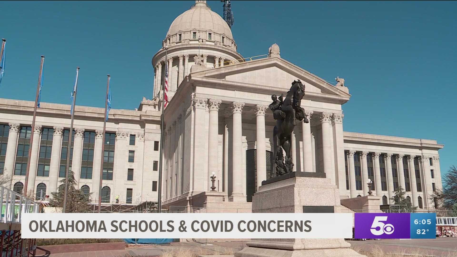 Oklahoma Representatives are asking Gov. Stitt to call a special session to repeal the mask mandate that bans masks in schools as COVID-19 and concerns surge.