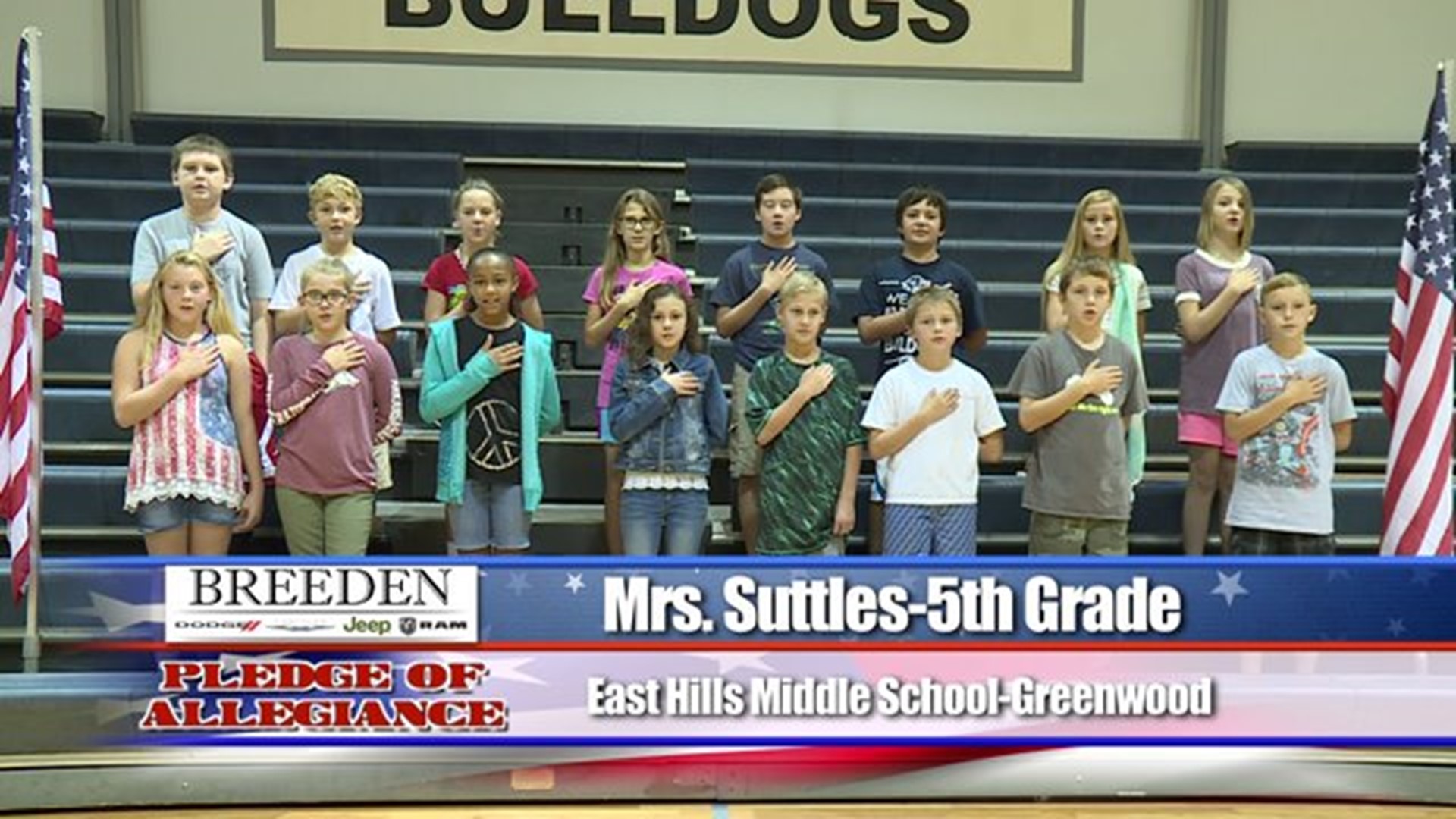 East Hills Middle School, Greenwood - Mrs. Suttles, 5th Grade