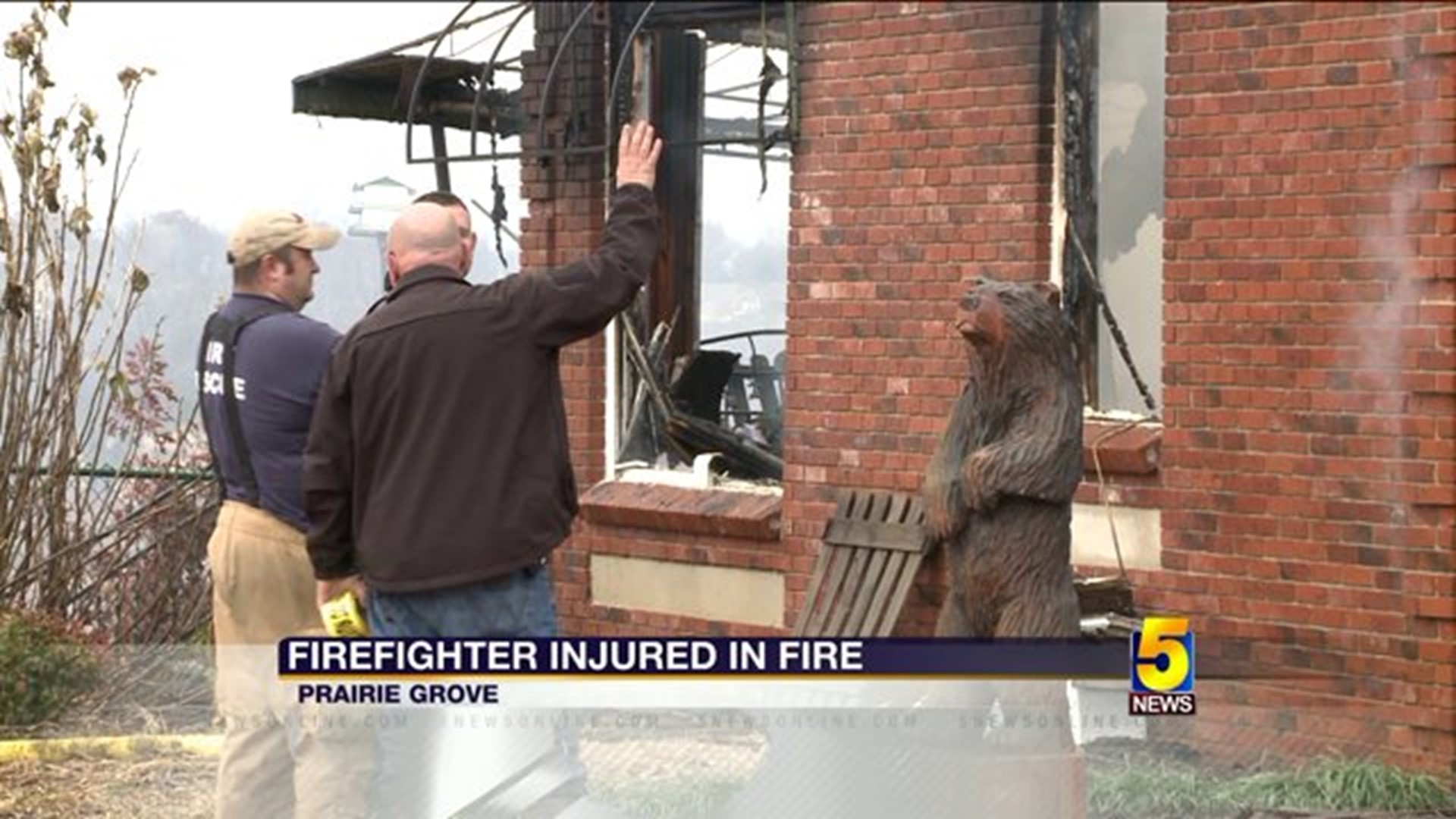 Firefighter Injured In Prairie Grove House Fire