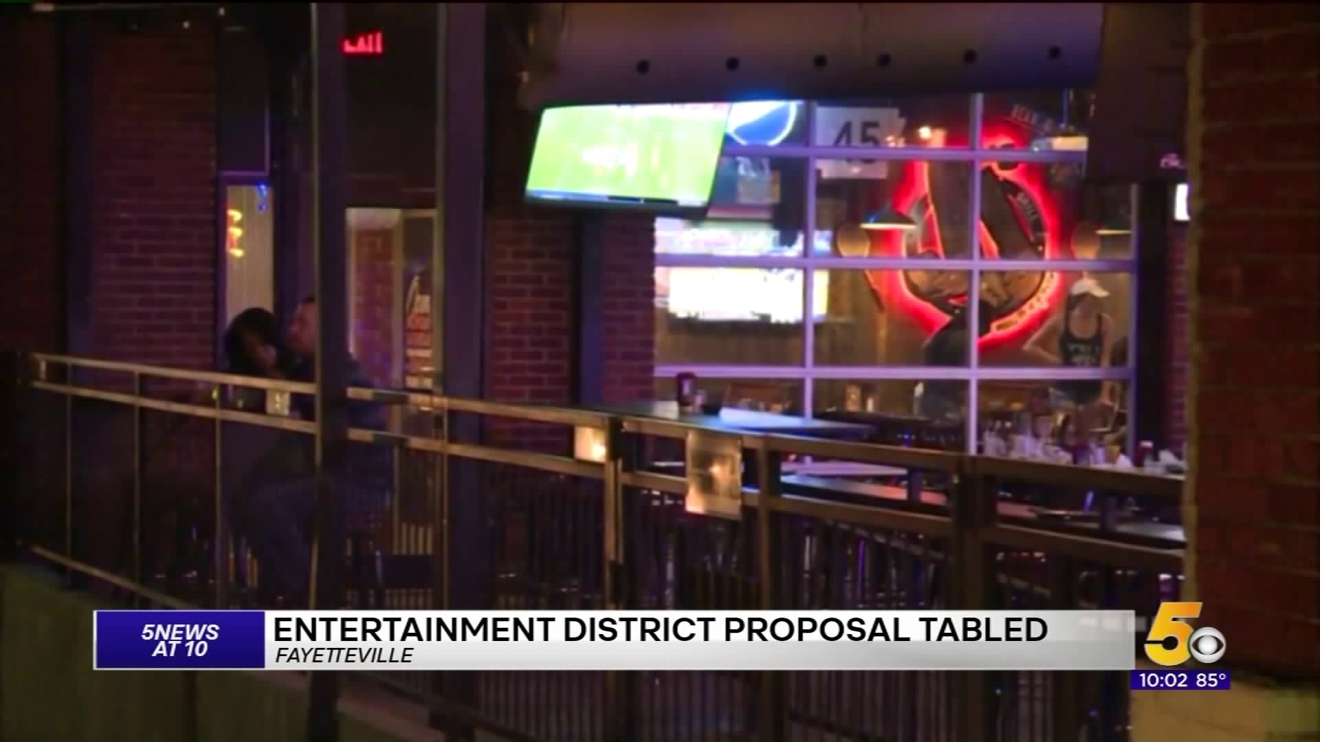 Fayetteville Entertainment District Proposal Tabled By City Council