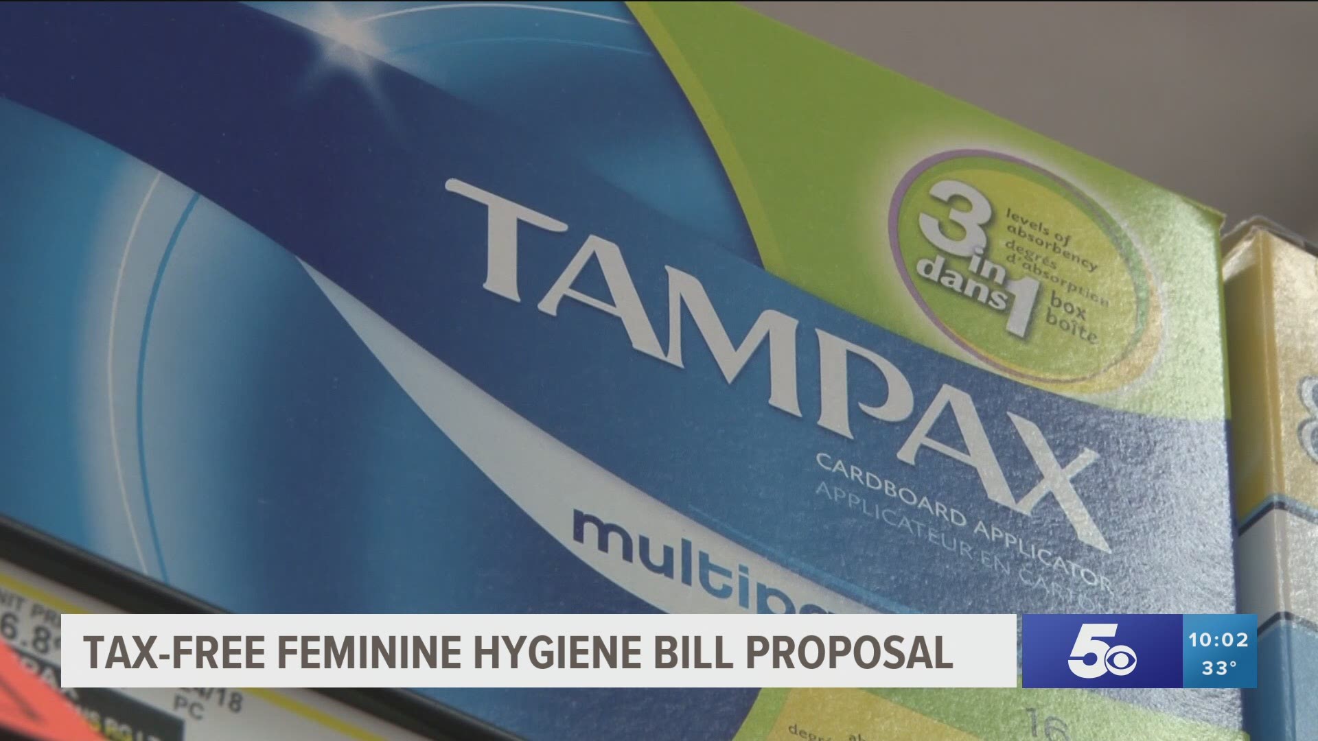 If passed, the bill would make tampons, panty liners, menstrual cups, sanitary napkins, and other similar feminine hygiene products tax free items.