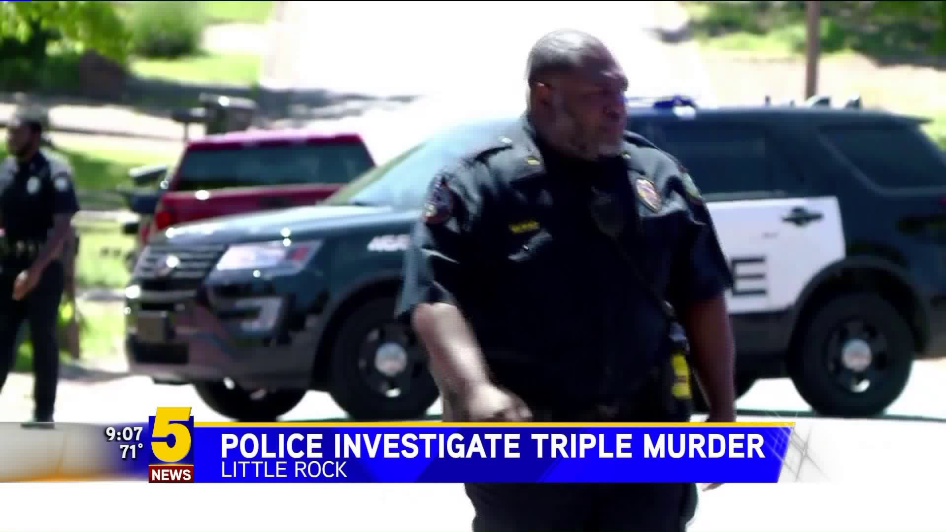 Police Investigate Triple Murder in Little Rock