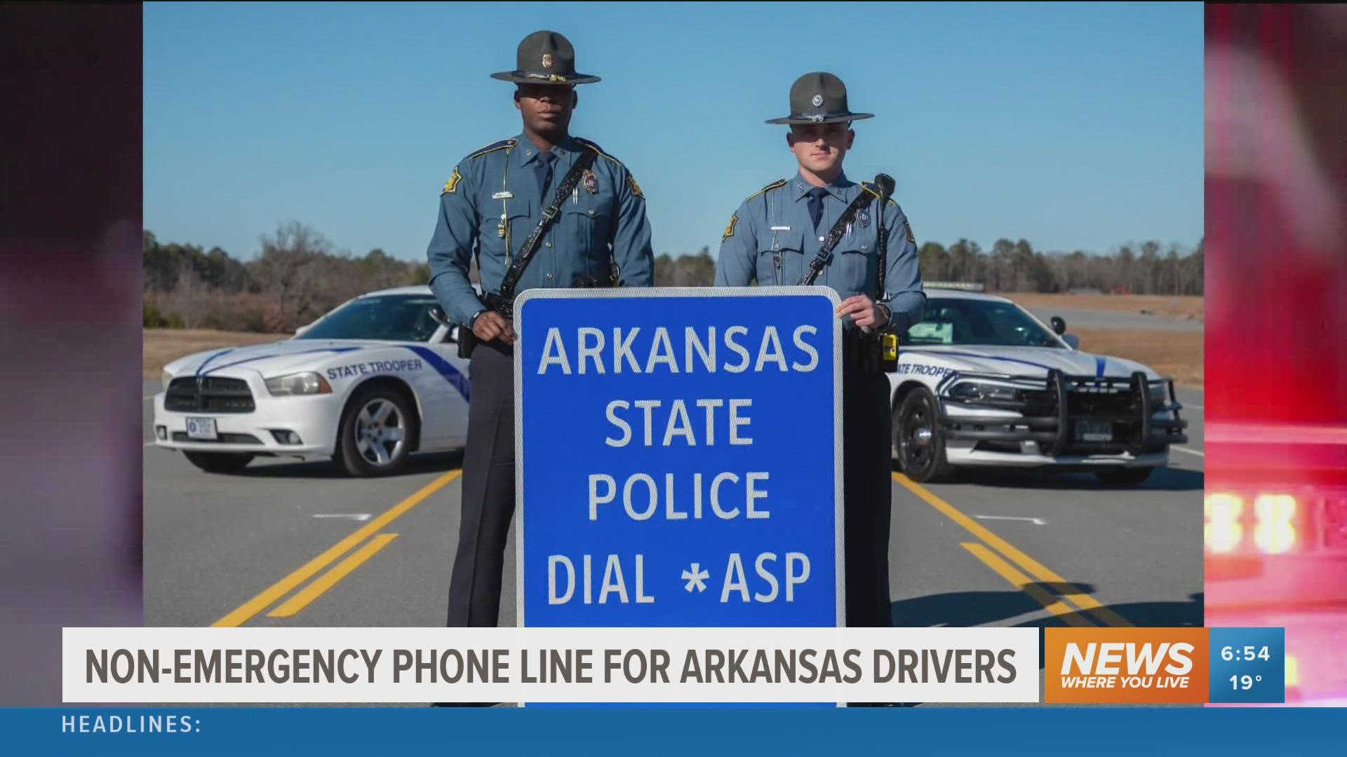 New nonemergency number for Arkansas State Police unveiled