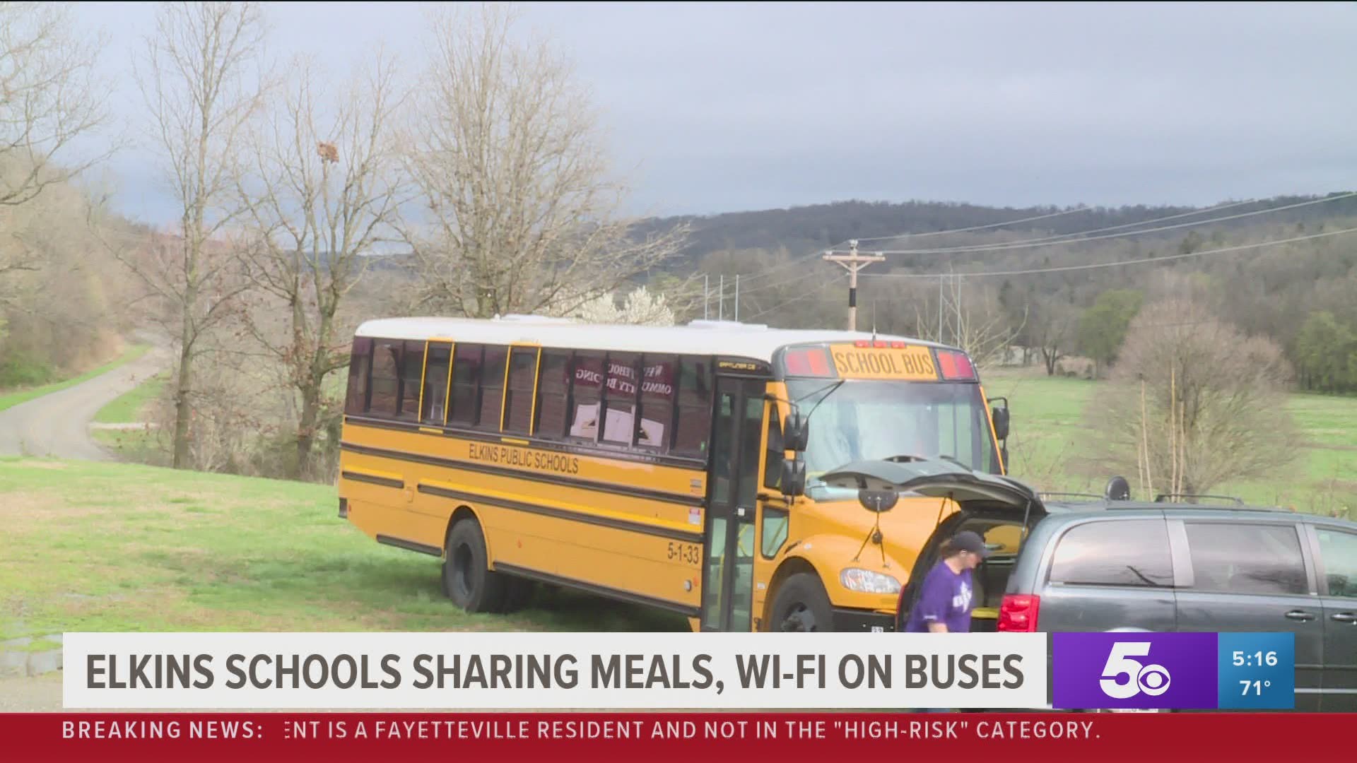 Elkins schools sharing meals, WiFi on buses