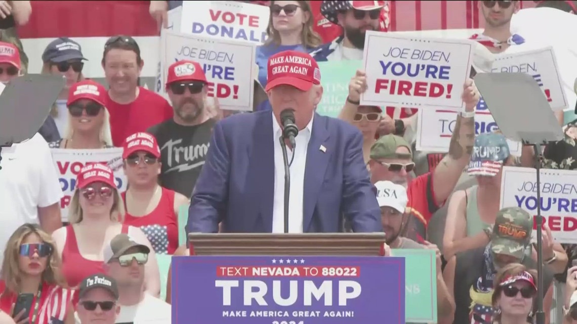 Trump holds first rally since his conviction | 5newsonline.com