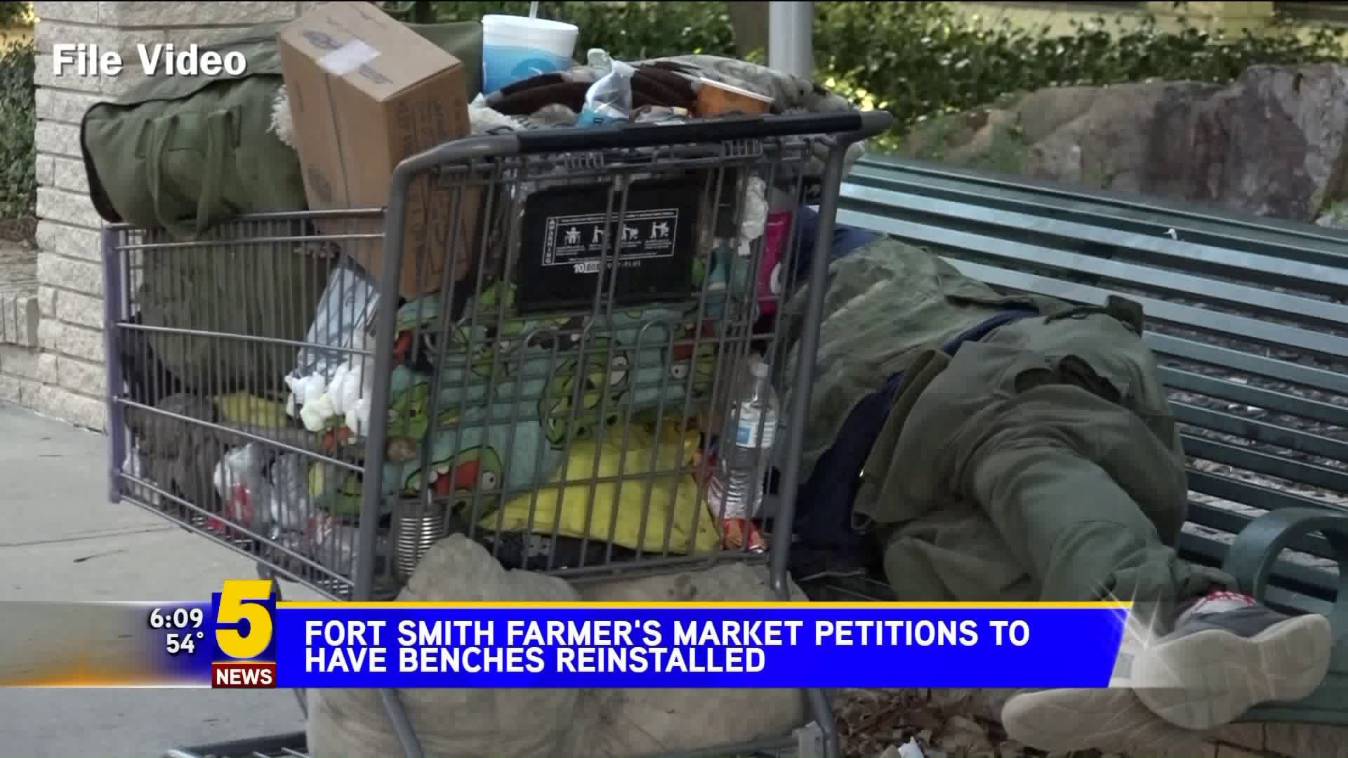 Fort Smith Farmer`s Market Petitions To Have Benches Reinstalled