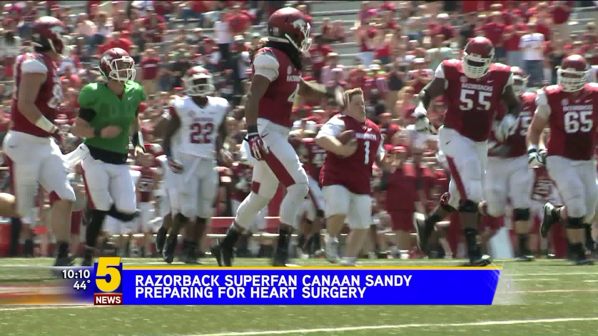 Razorback Super Fan Canann Shandy Preparing For Heart Surgery