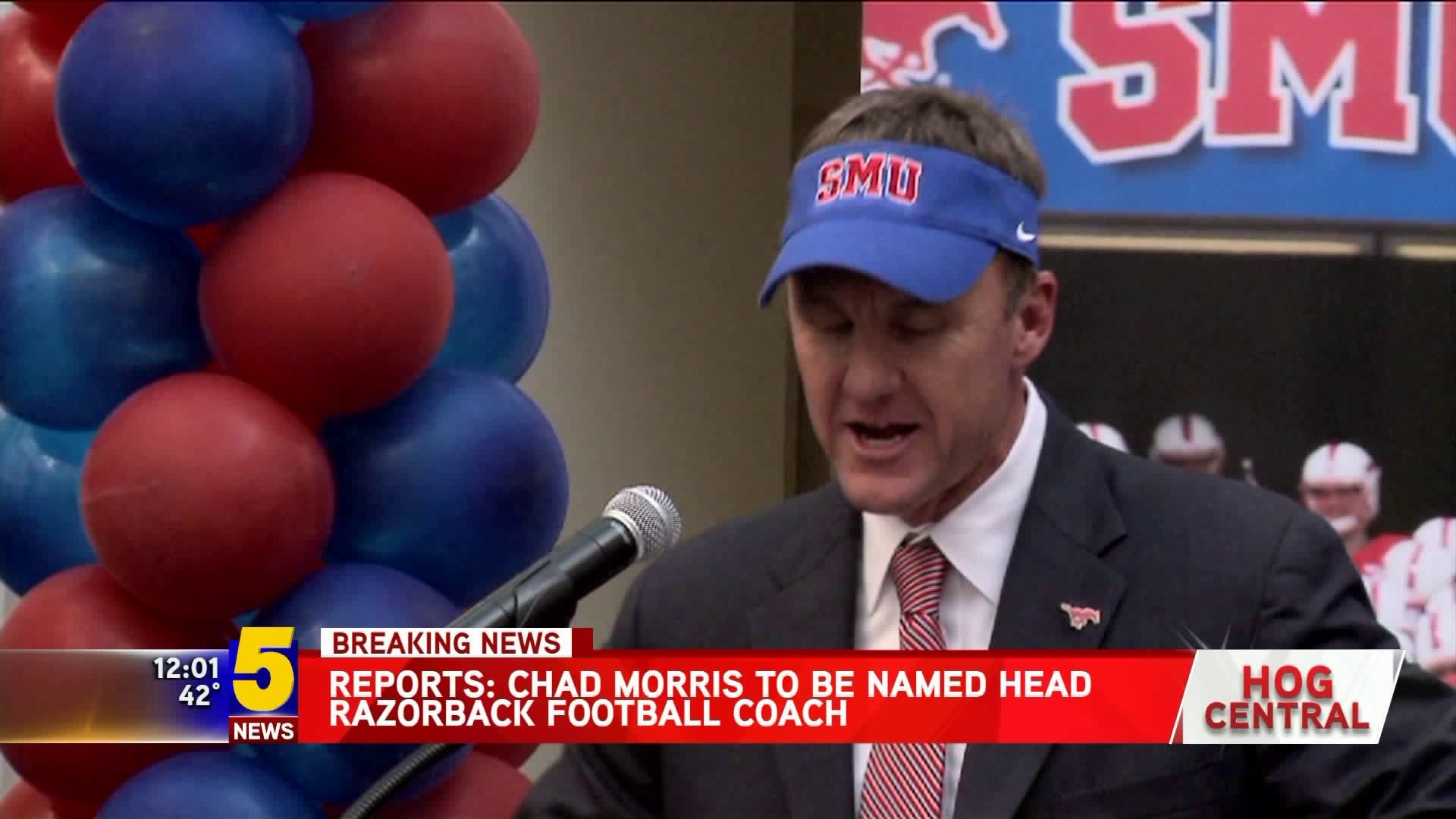 Reports: Chad Morris To Be Named Razorback Head Coach