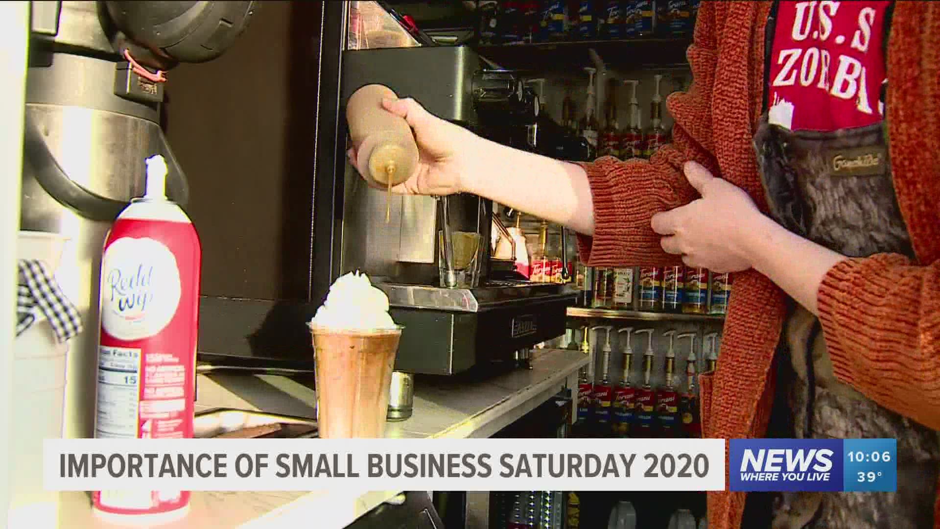 A local coffee shop owner in West Fork hopes Small Business Saturday is a rally for small businesses across the country impacted by the coronavirus.