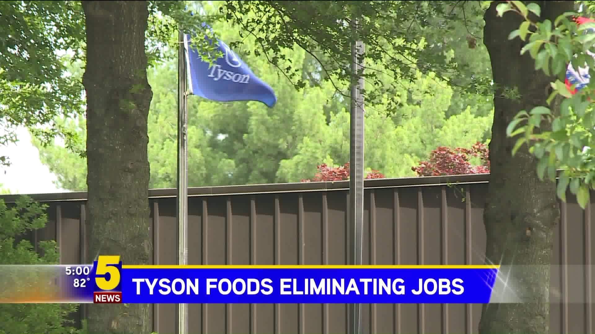 Tyson Foods Eliminating Jobs