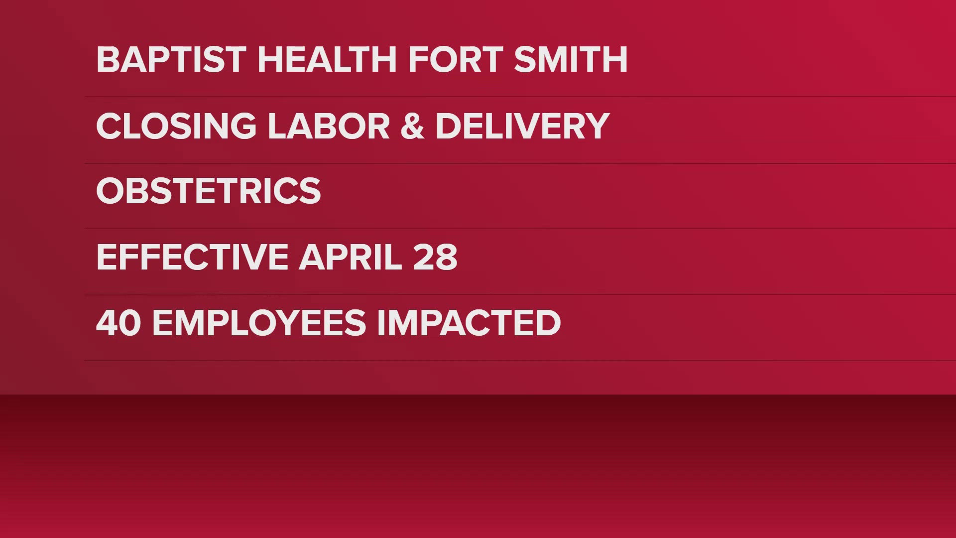 Latest News Baptist Health in Fort Smith closing Labor and Delivery