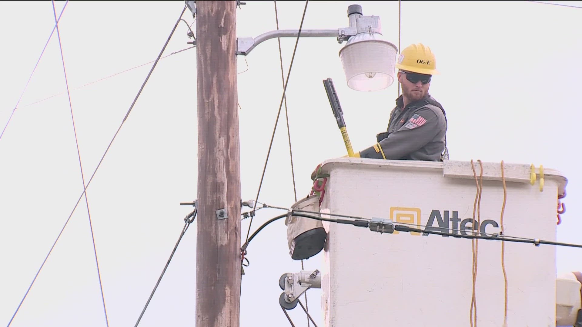 SWEPCO will have 24-hour crews on stand by to keep an eye on any ice accumulation on trees and power lines.