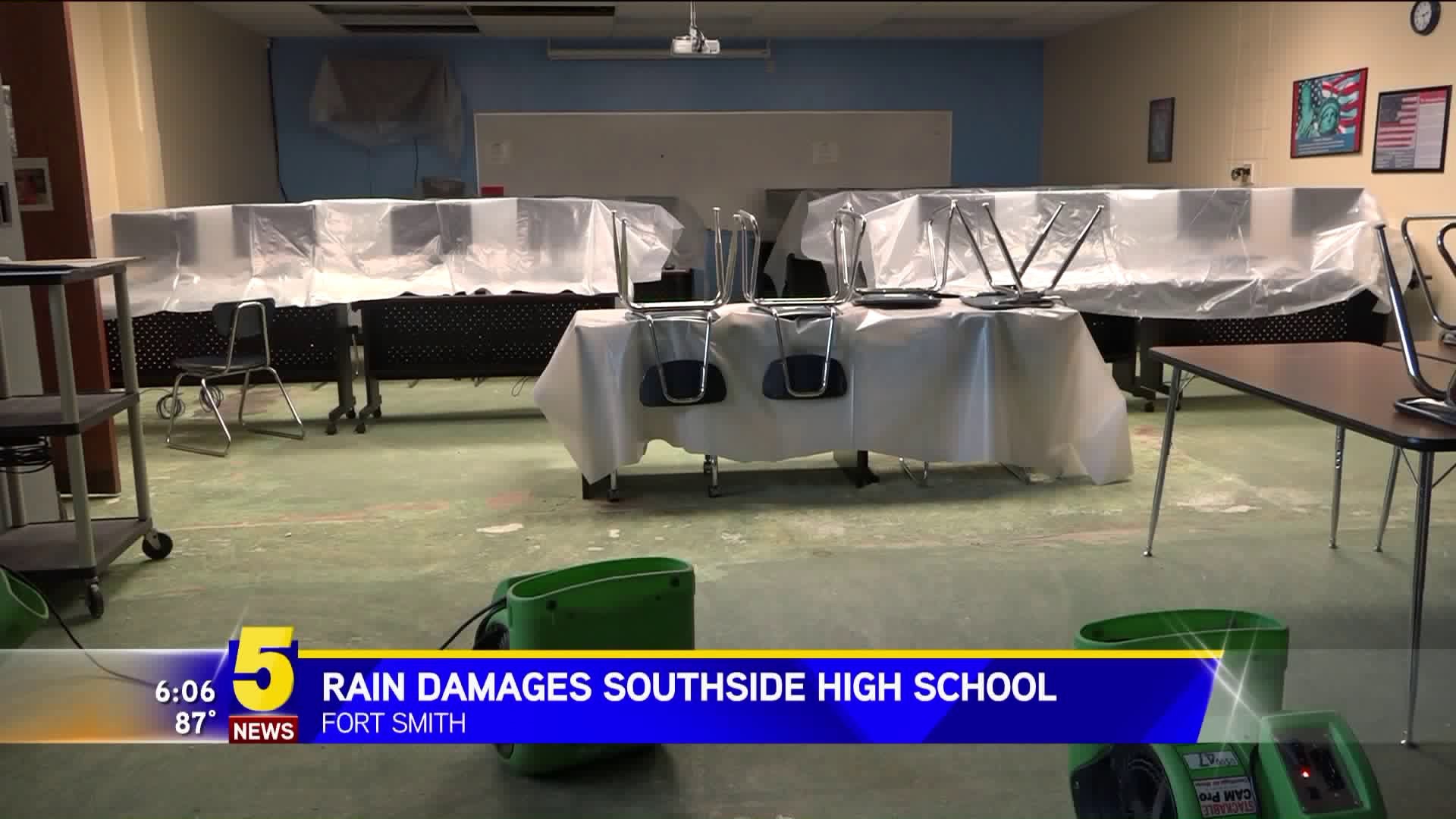 Rain Damages Southside High School