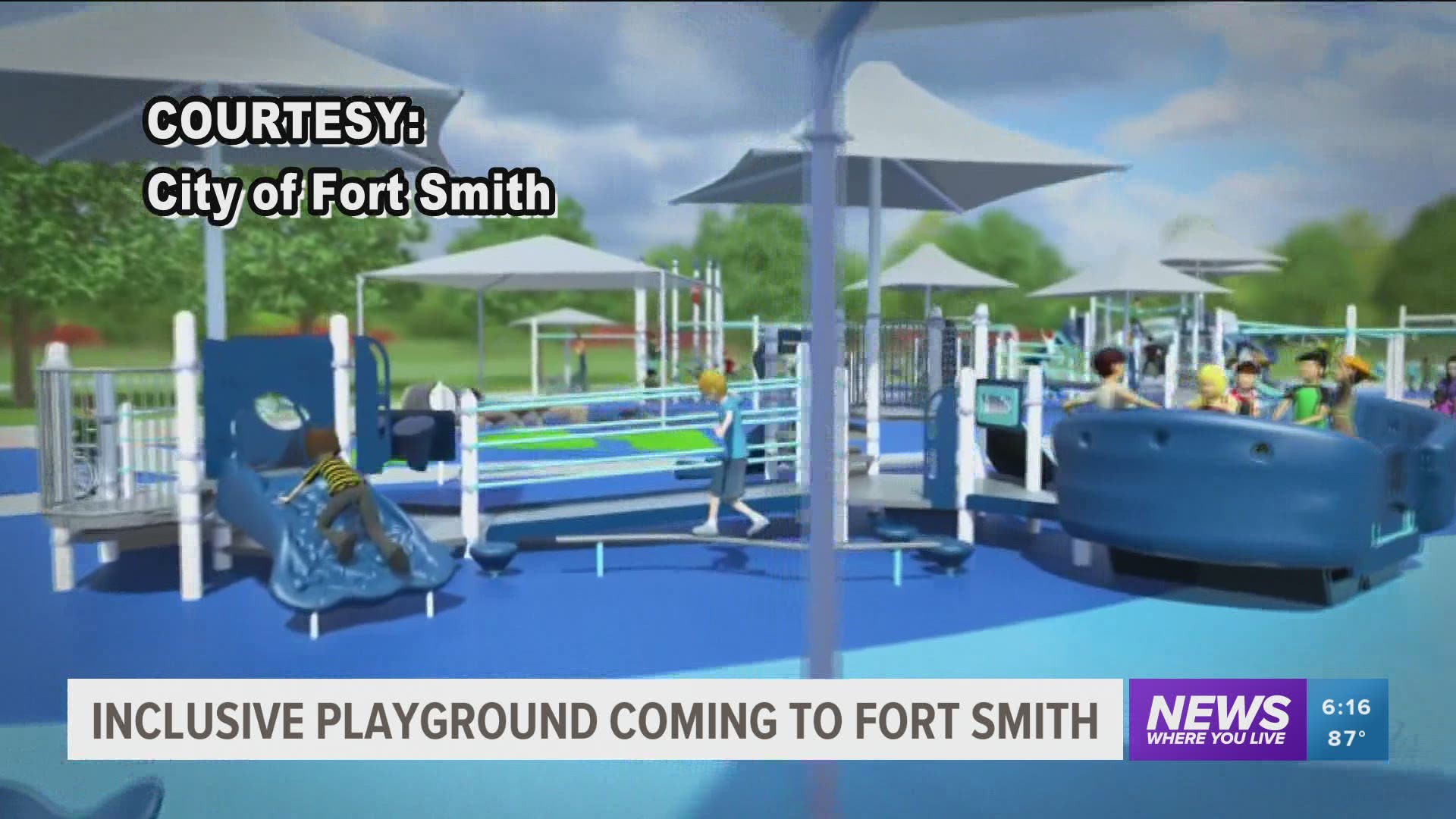 Since 2018, Fort Smith has been working on renovating its parks to make playgrounds more inclusive for special needs children.