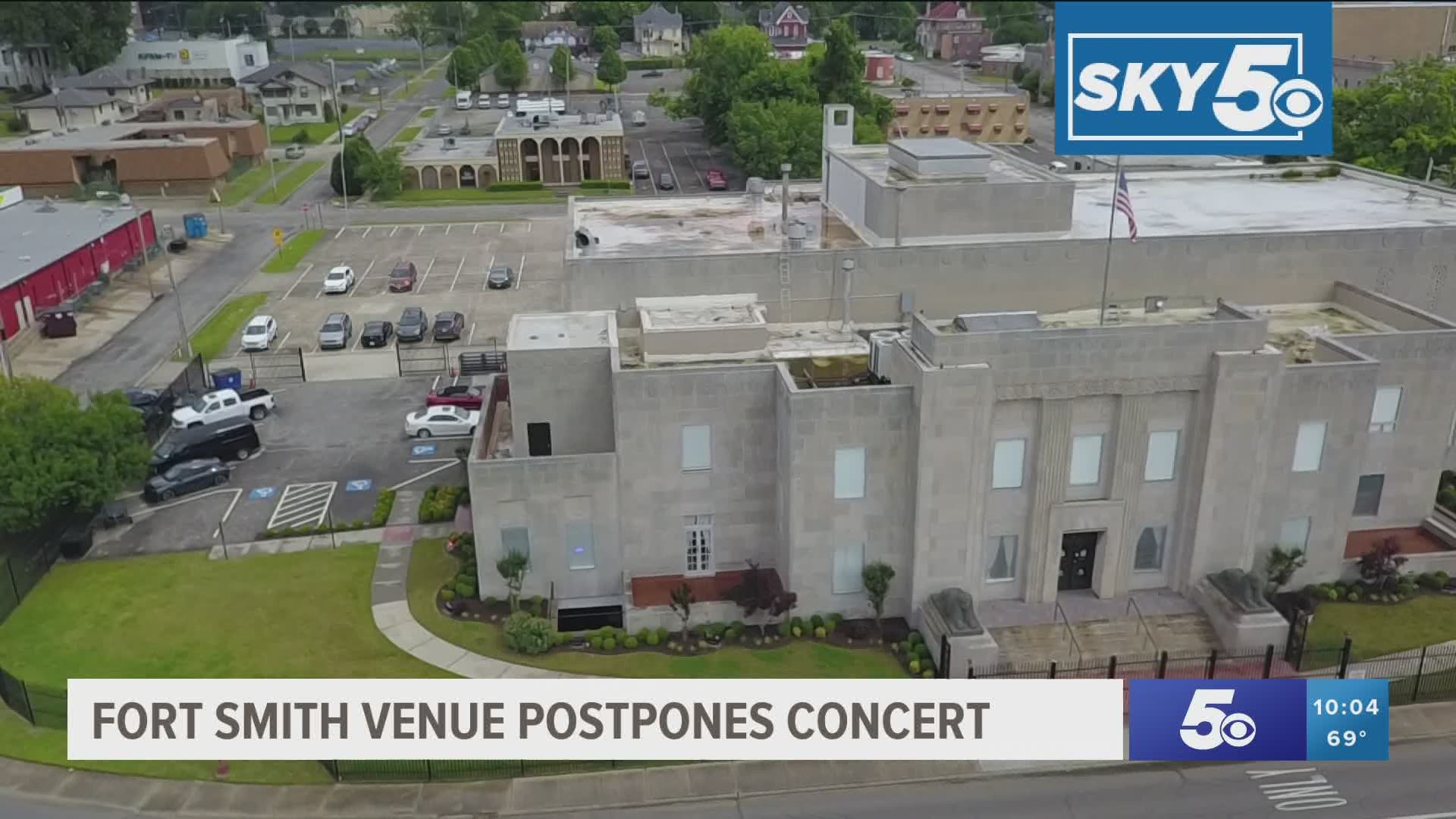 TempleLive in Fort Smith postpones concert