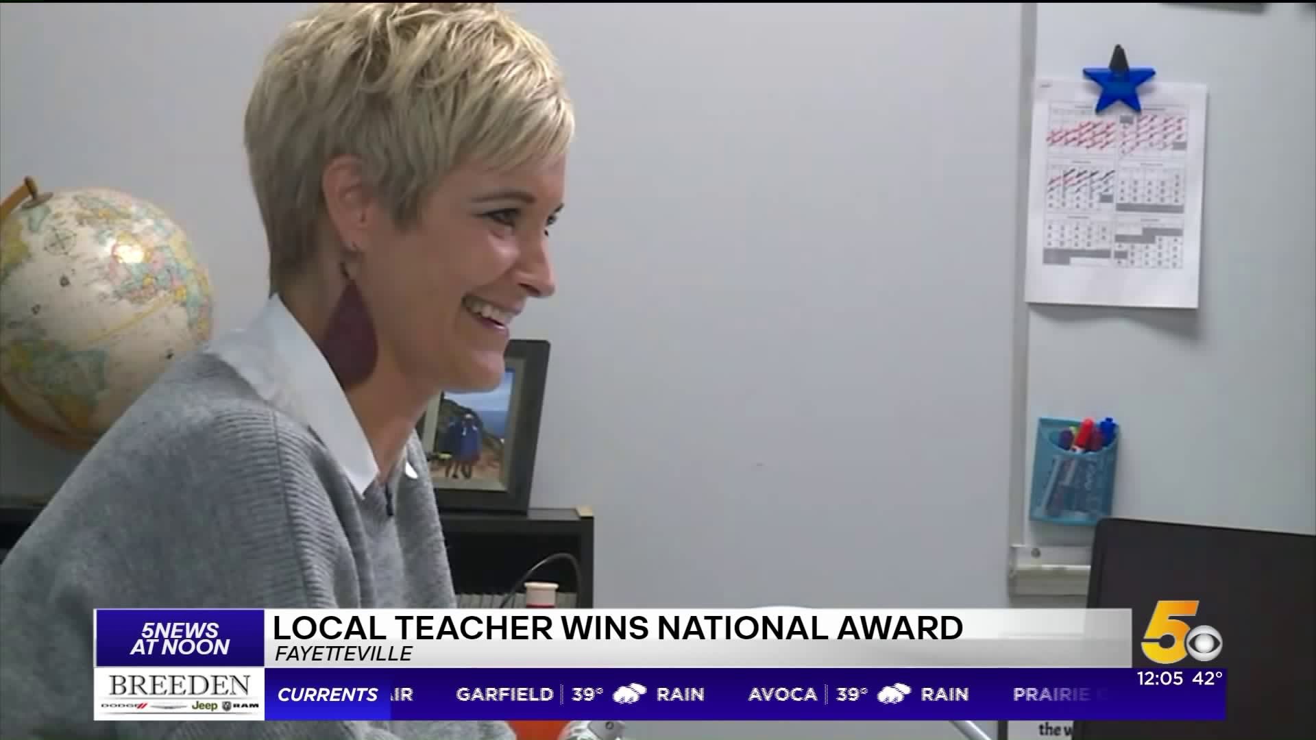 Fayetteville School Teacher Receives Prestigious Award For Her Work In The Classroom