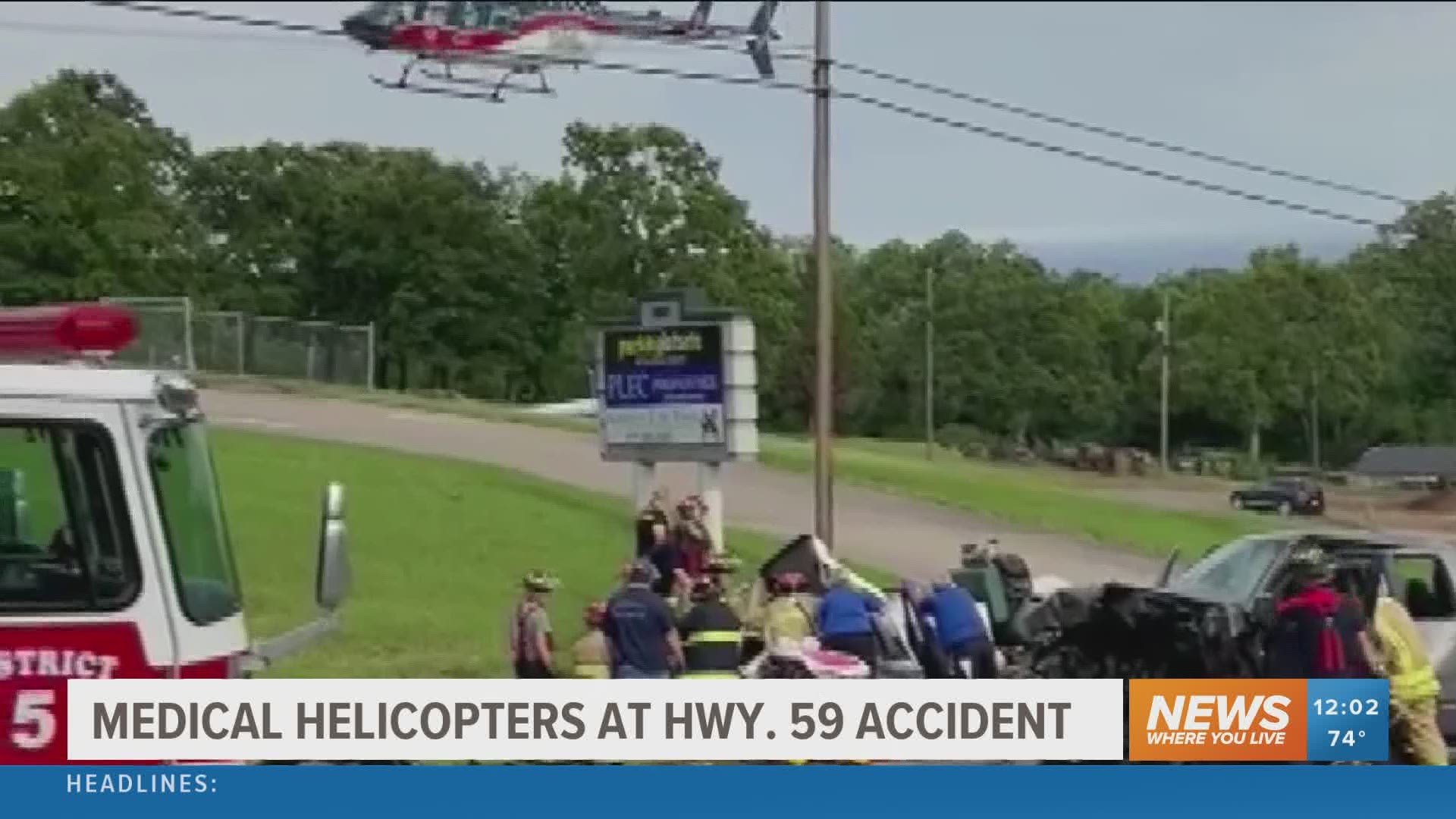 The accident occurred on Hwy. 59 north of Van Buren Monday (June 21) night.