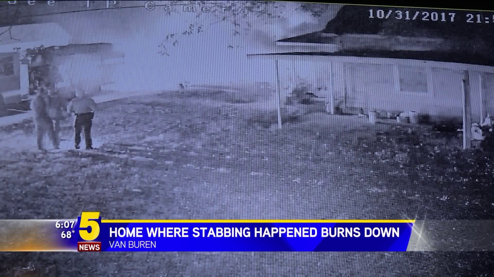 Home Where Stabbing Happened Burns Down