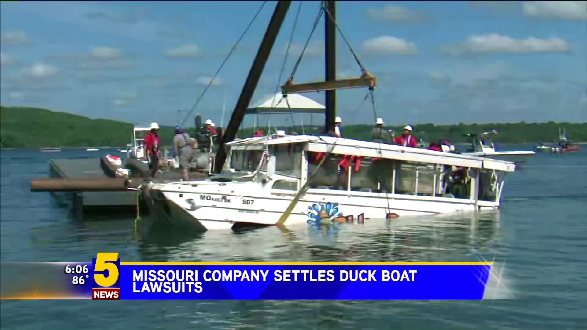 Missouri Company Settles Some Duck Boat Lawsuits