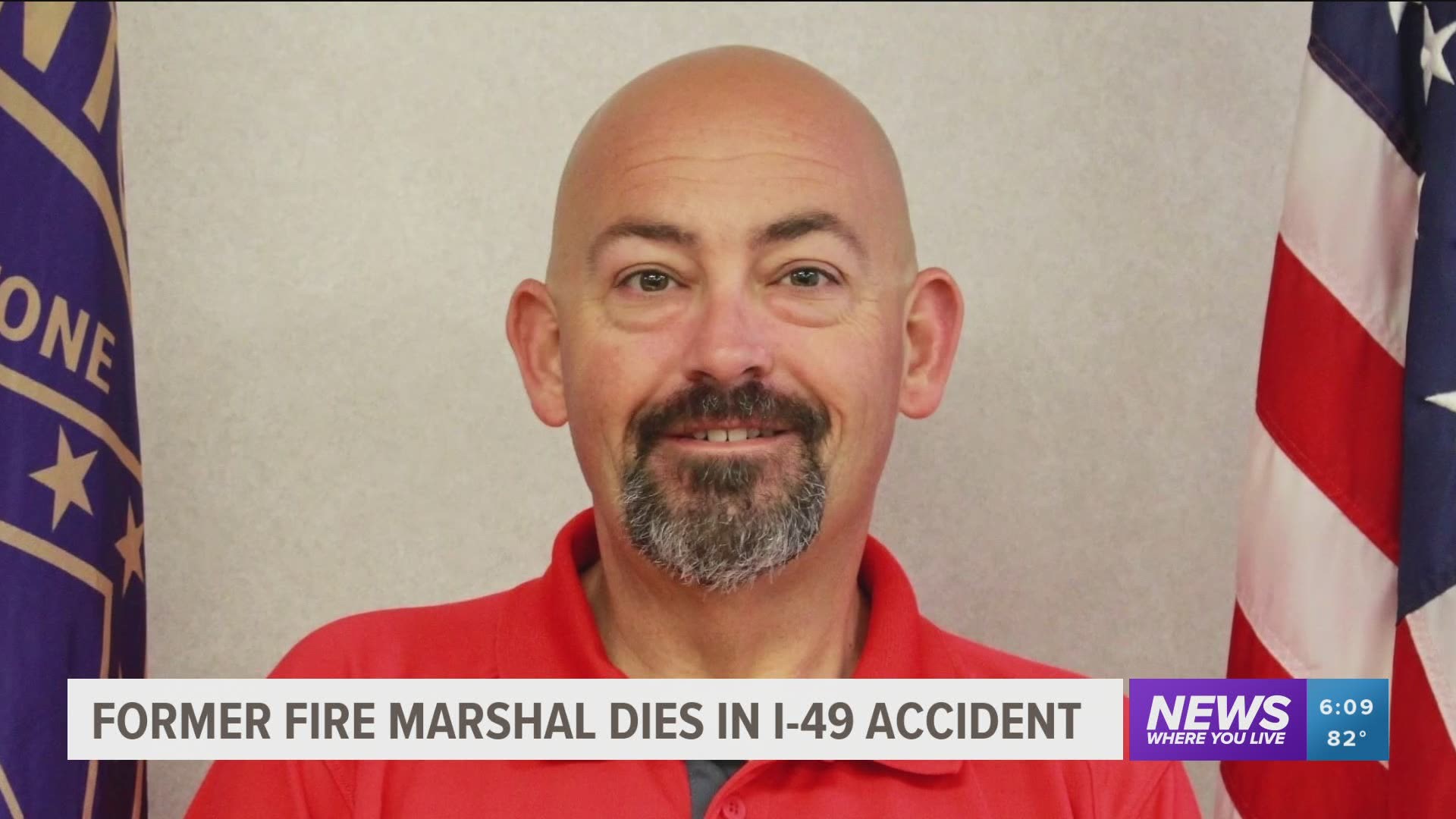 46-year-old Marcus Trollinger of Springdale was killed in a crash on I-49 Tuesday afternoon. https://bit.ly/2WKa0BS