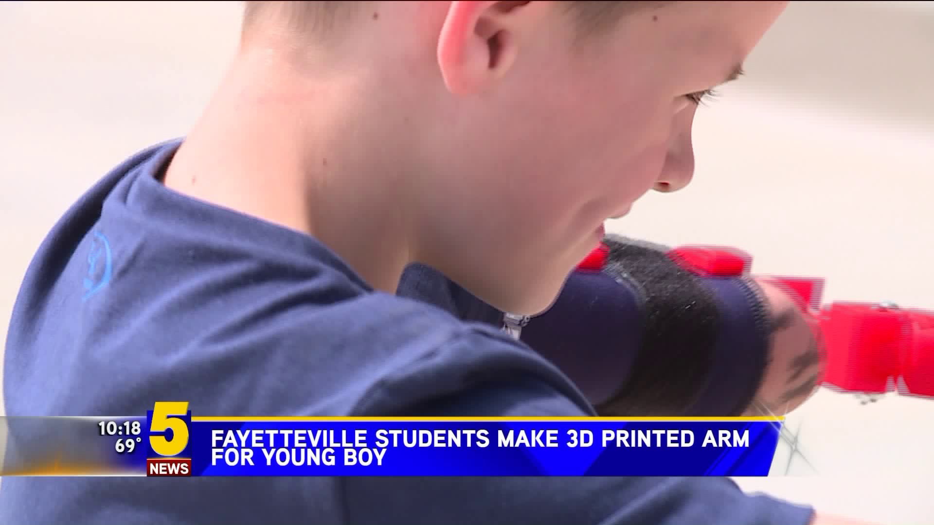 Fayetteville Students Make 3D Printed Arm For Young Boy