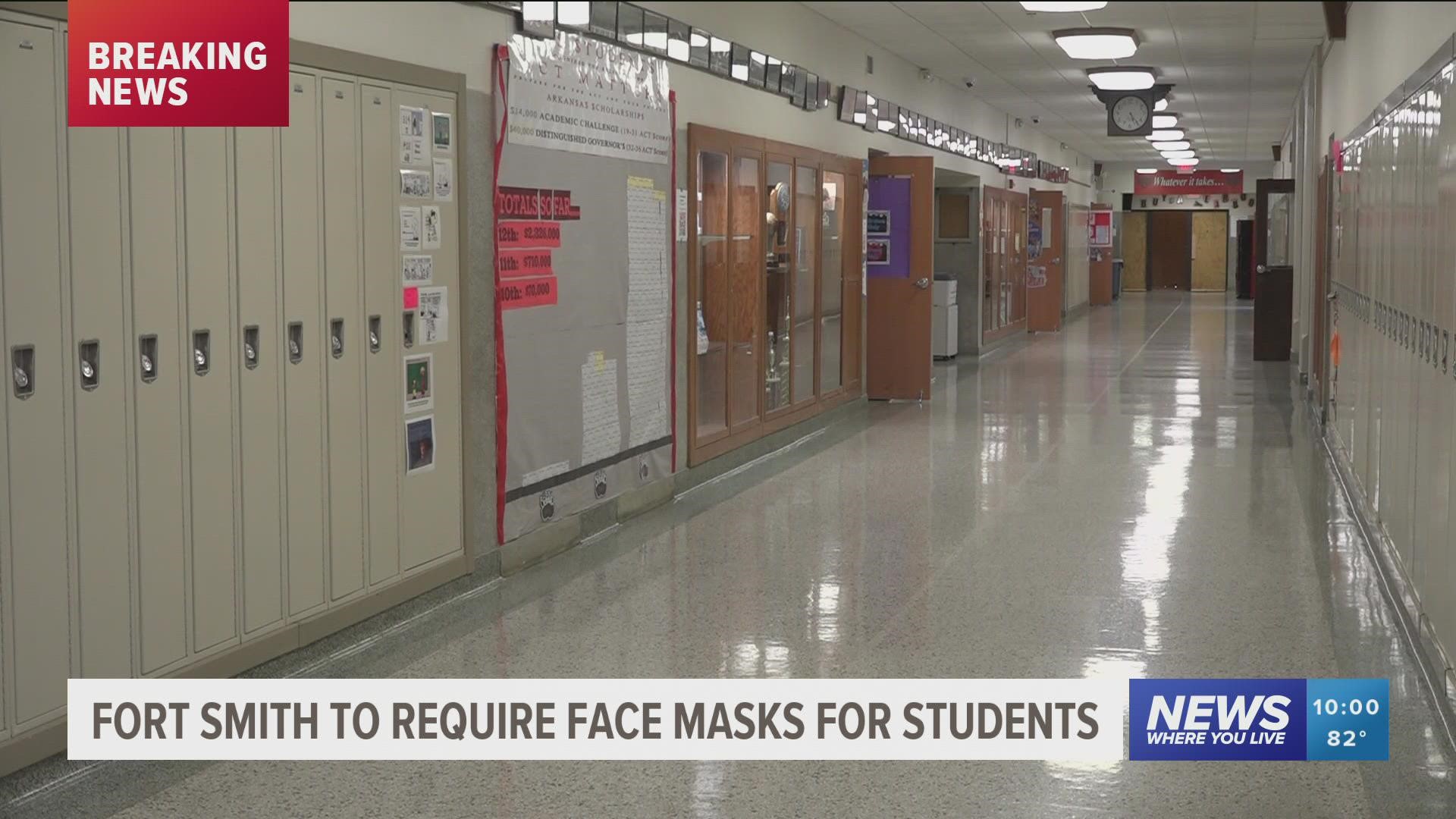 The school board met Monday, August 9 to discuss the mask mandate within schools.