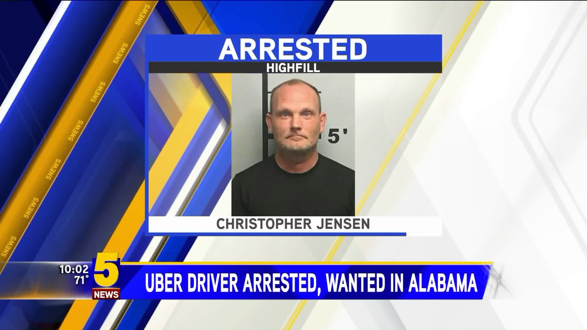 Uber Driver Wanted in Alabama Arrested in Highfill