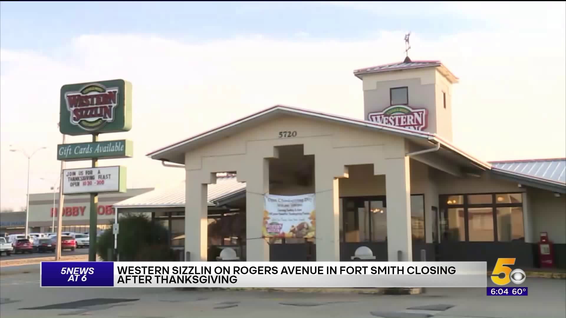 Western Sizzlin On Rogers Ave. In Fort Smith To Close After Thanksgiving