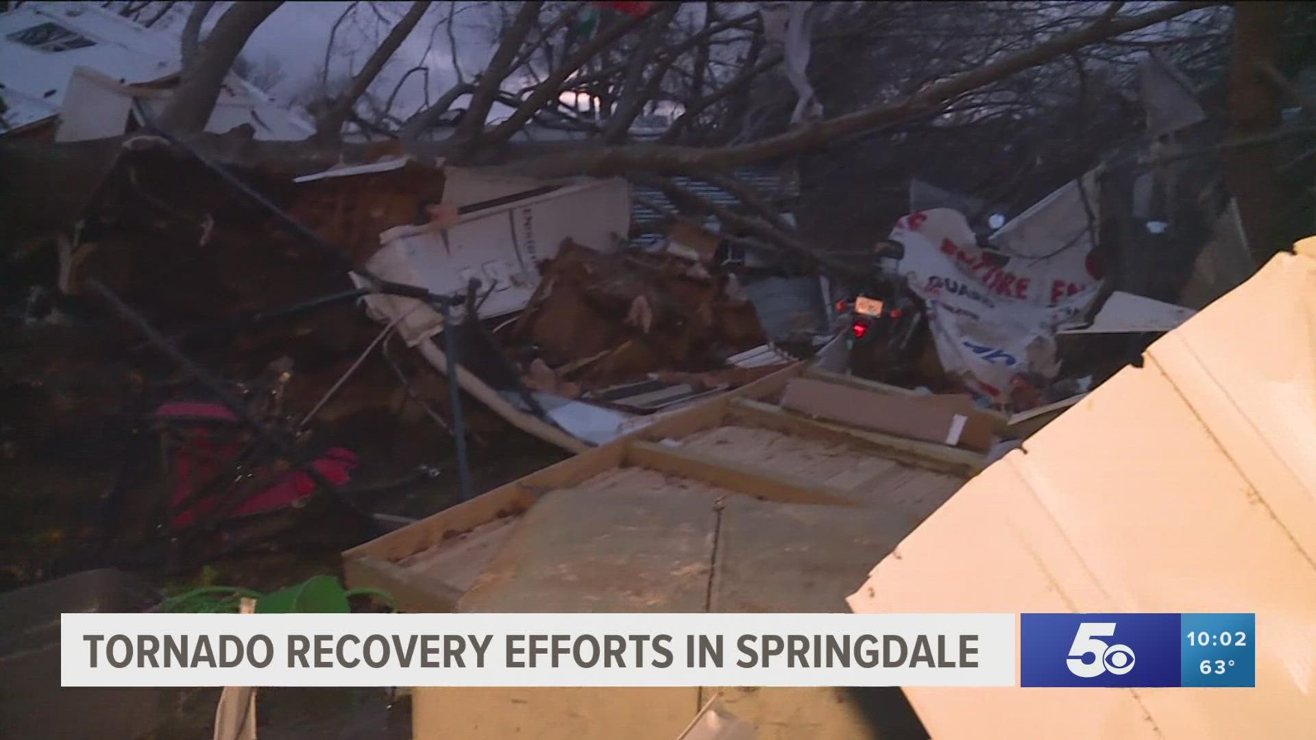 As many wait to see if federal funding will be granted for tornado relief victims, Springdale community members are stepping up to help those in need.