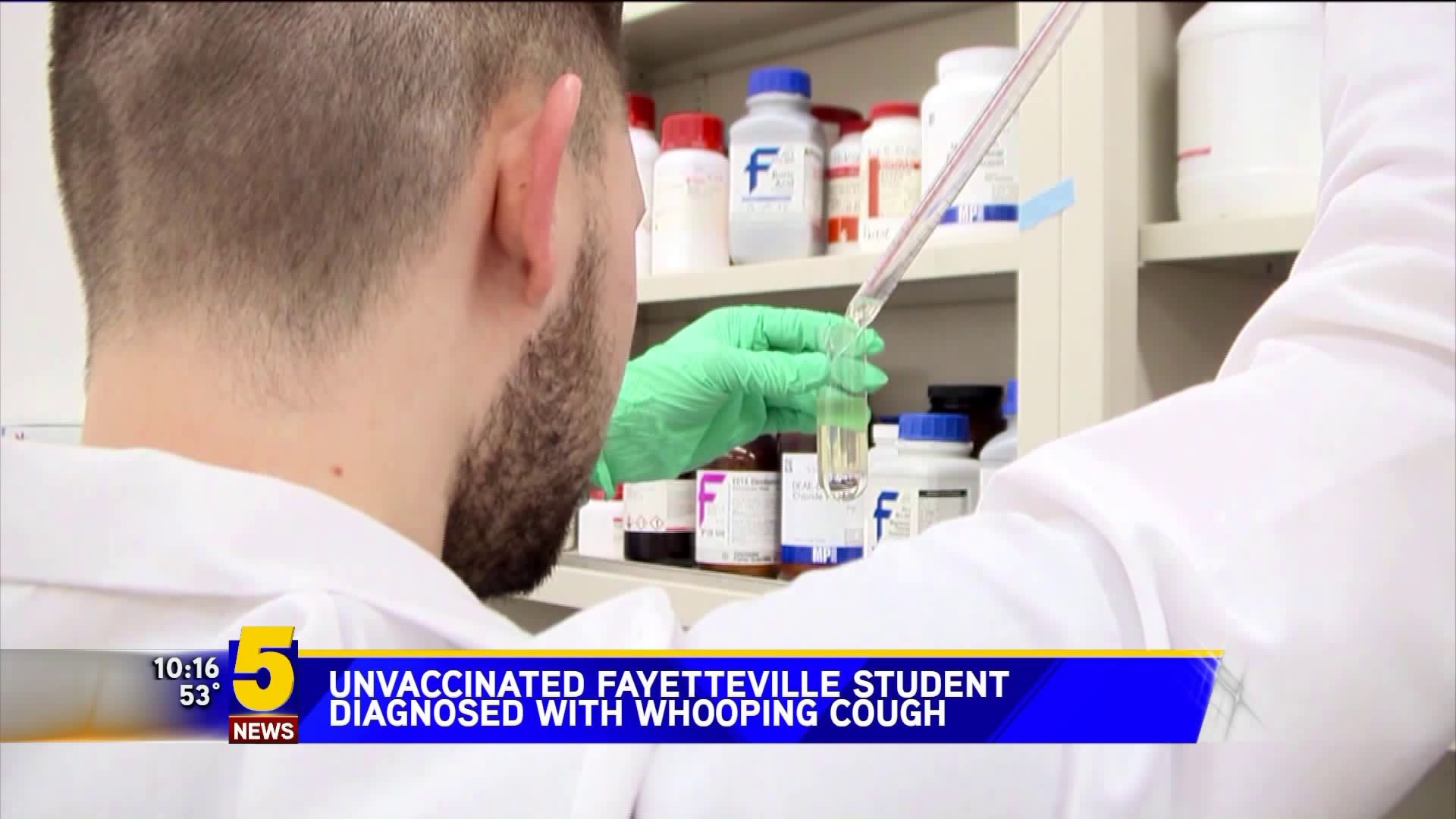 Unvaccinated Student Contracts Whooping Cough