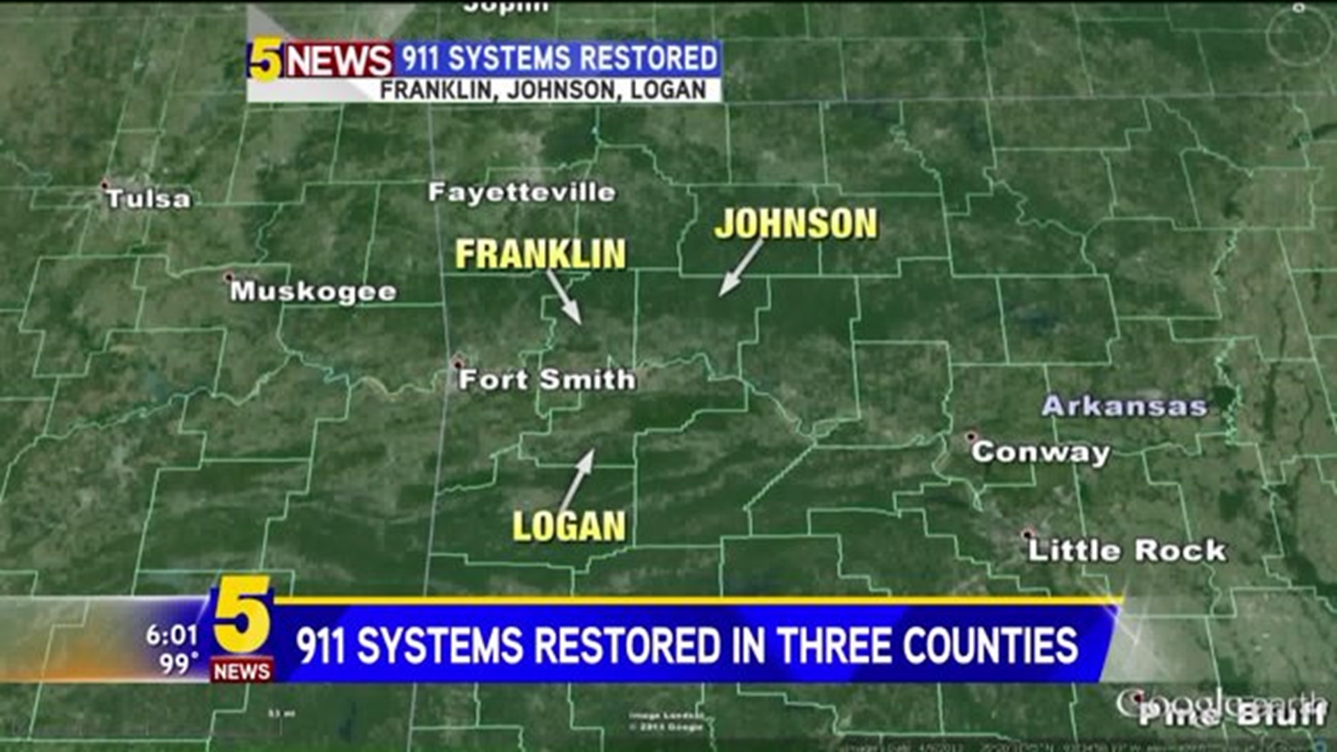 911 Systems Restored